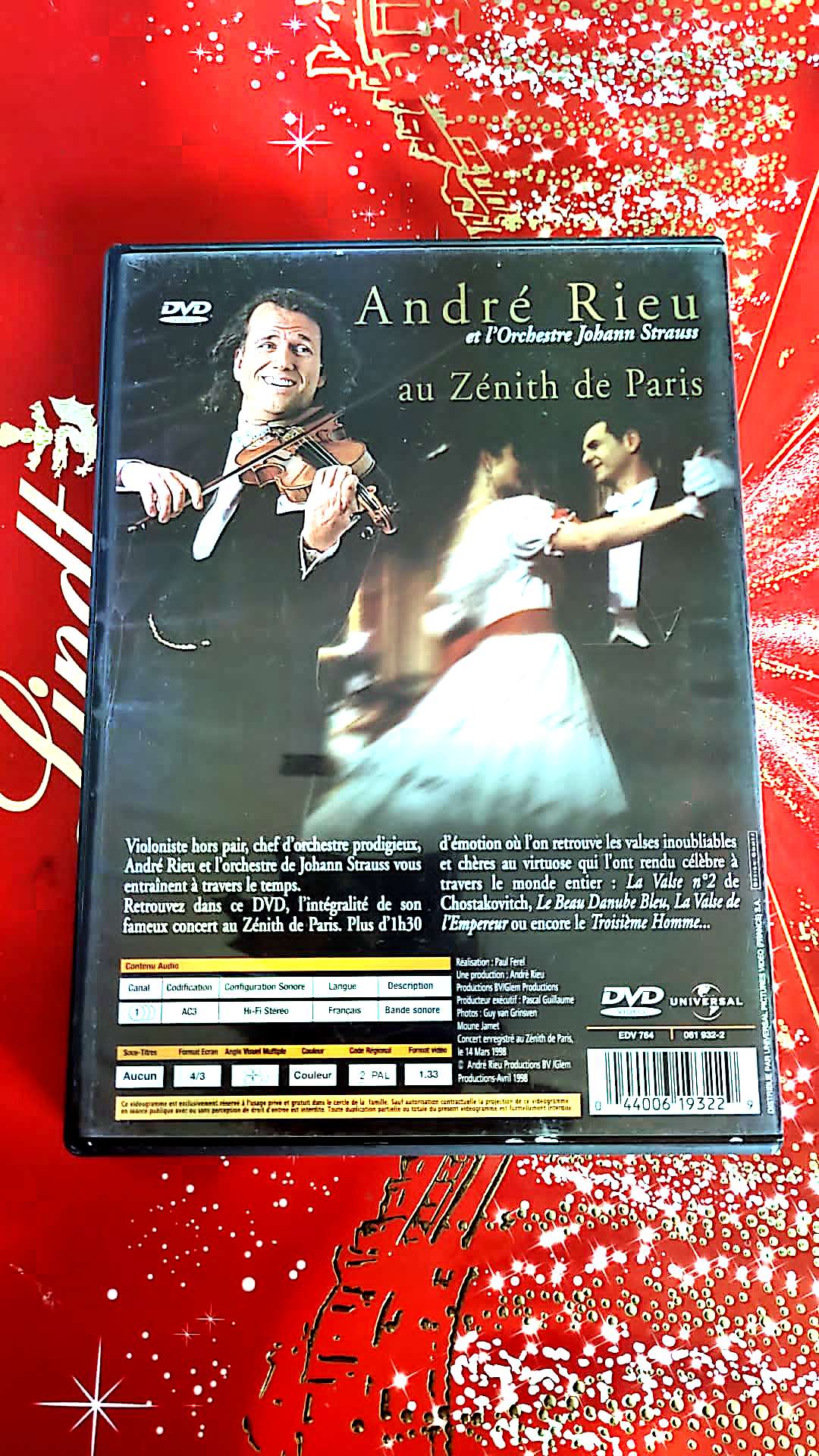 dvd André Rieu Au Zenith De Paris