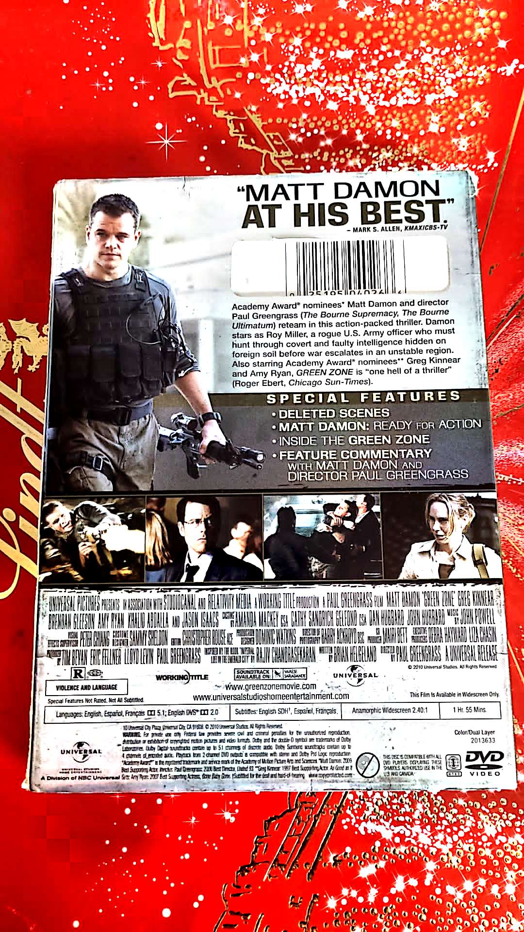 dvd Matt Damon Green Zone