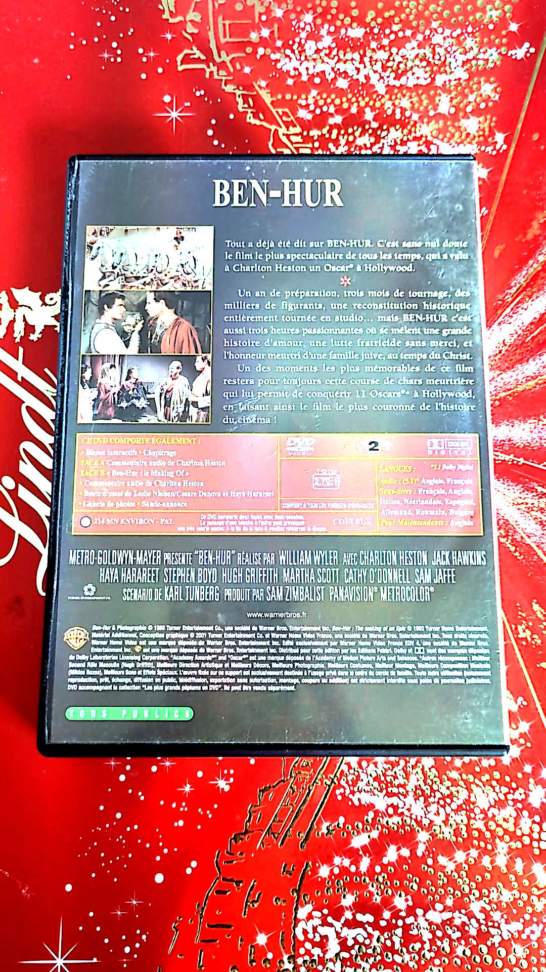 dvd les plus grands peplums william wiler ben hur