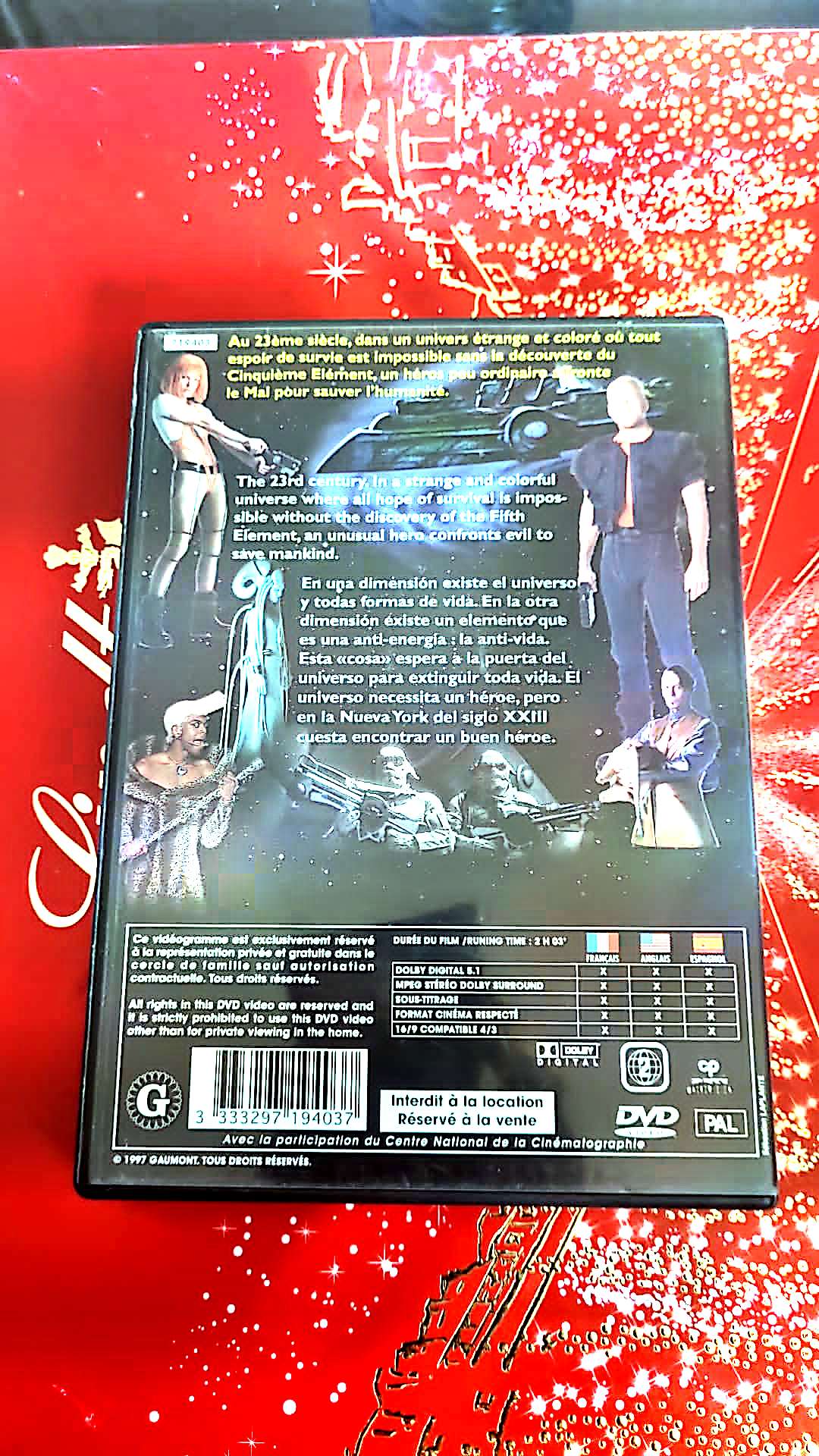 Dvd Bruce Willis Le Cinquième Element