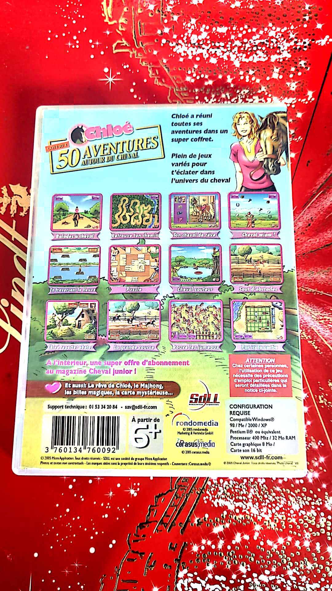 jeu pc chloé 50 aventures autour du cheval