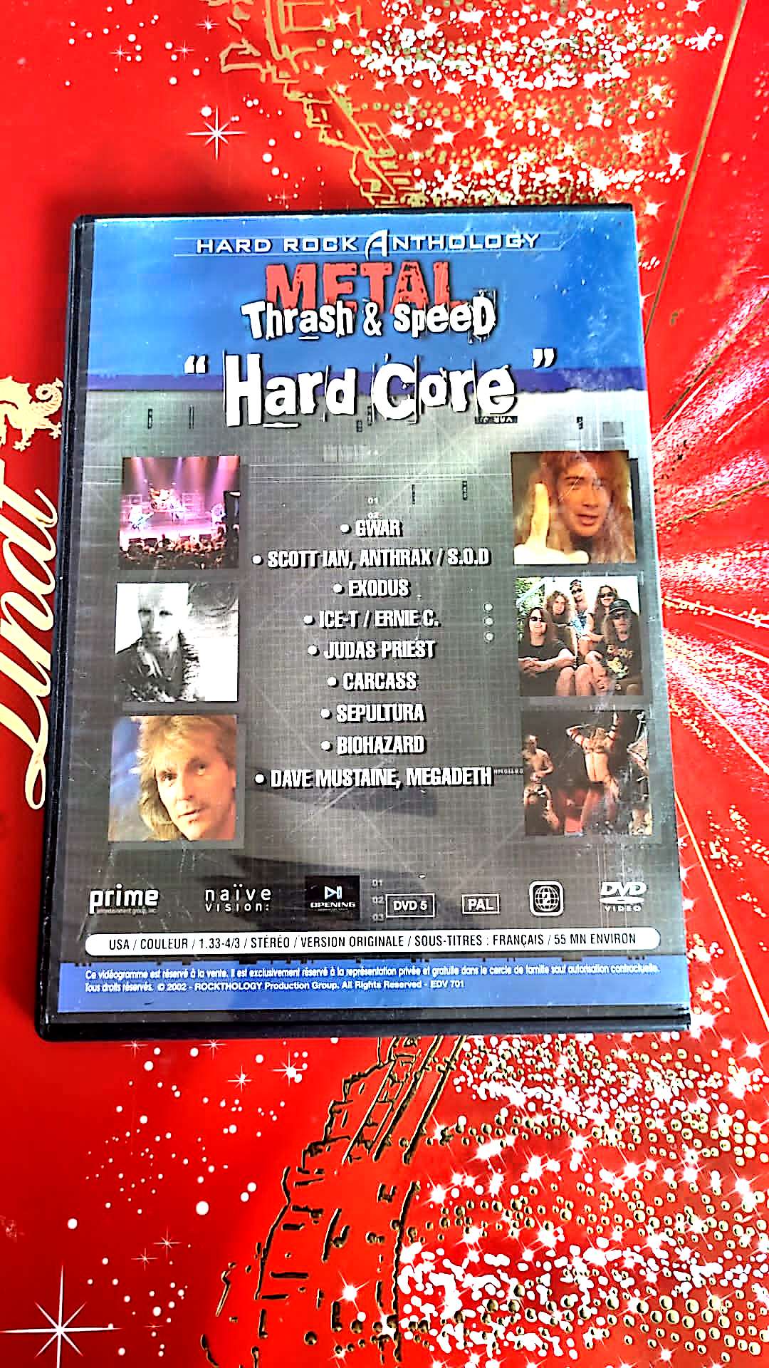 dvd hard rock anthology metal trhash & speed hars core