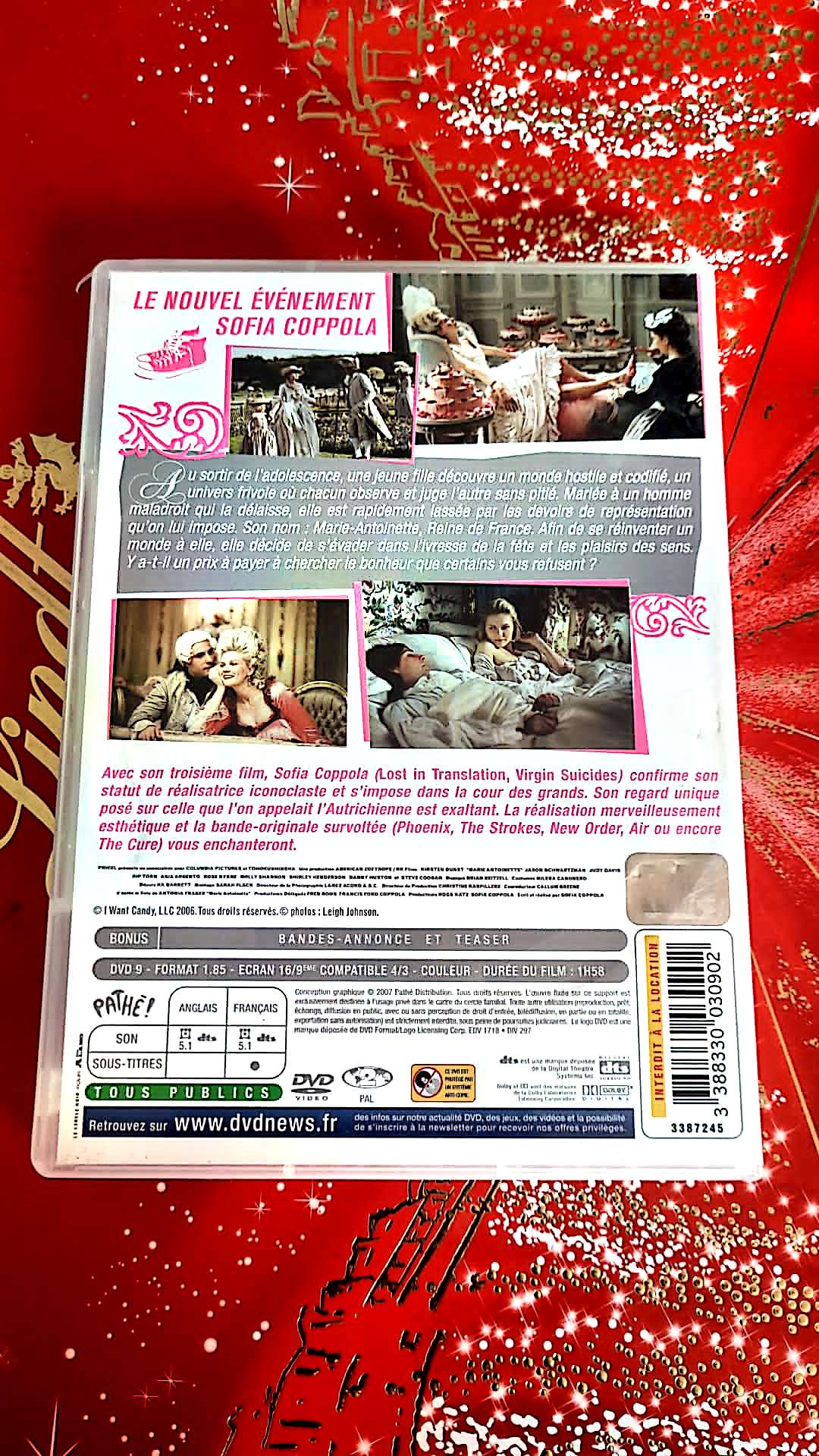 dvd Marie Antoinette