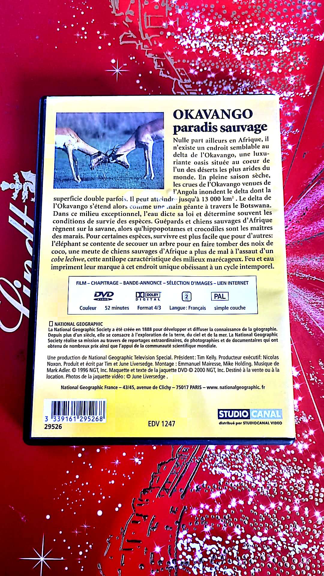 dvd National Geographic Okavango Paradis Sauvage