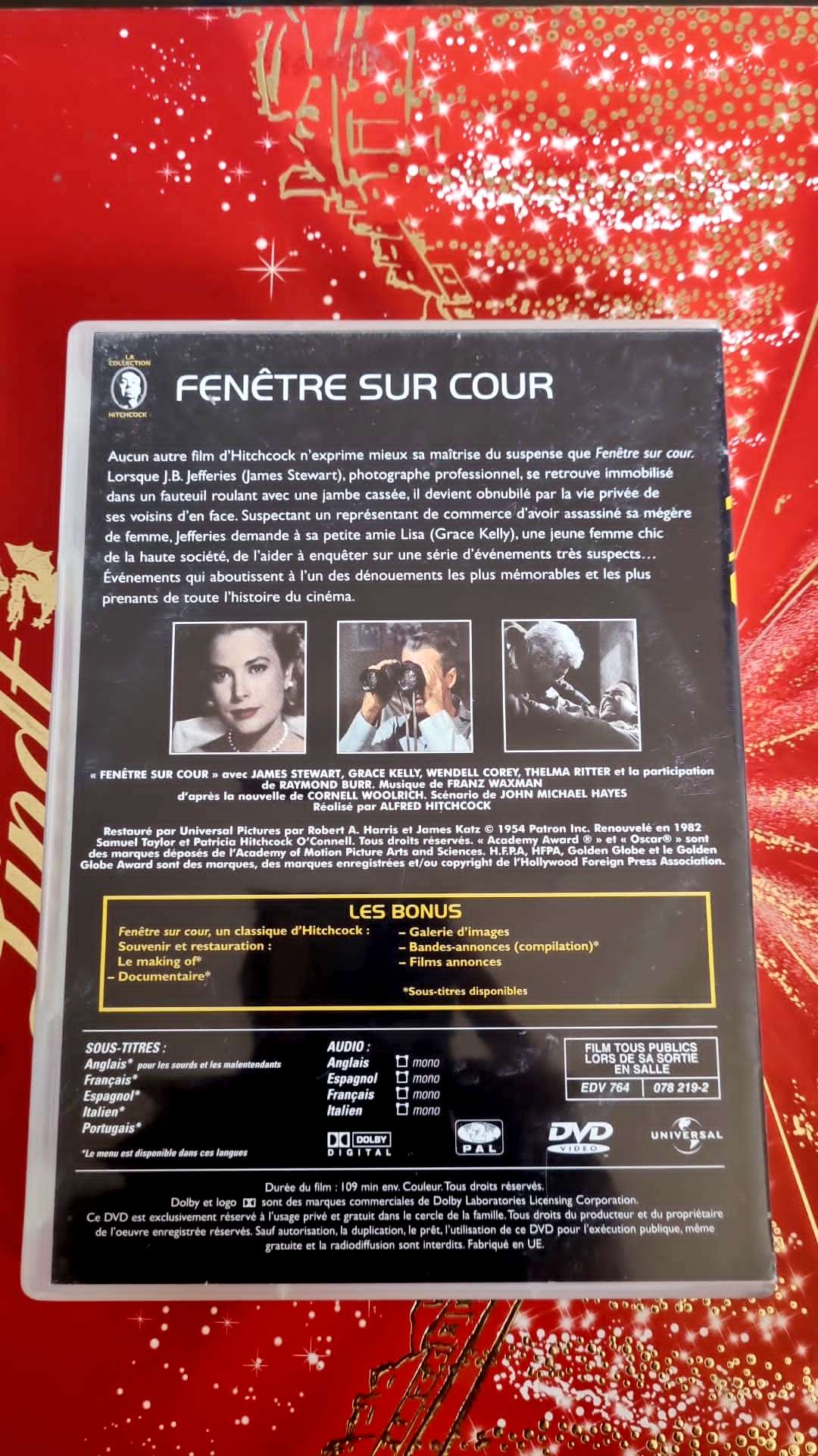 dvd Alfred Hitchcock Fenetre Sur Cour