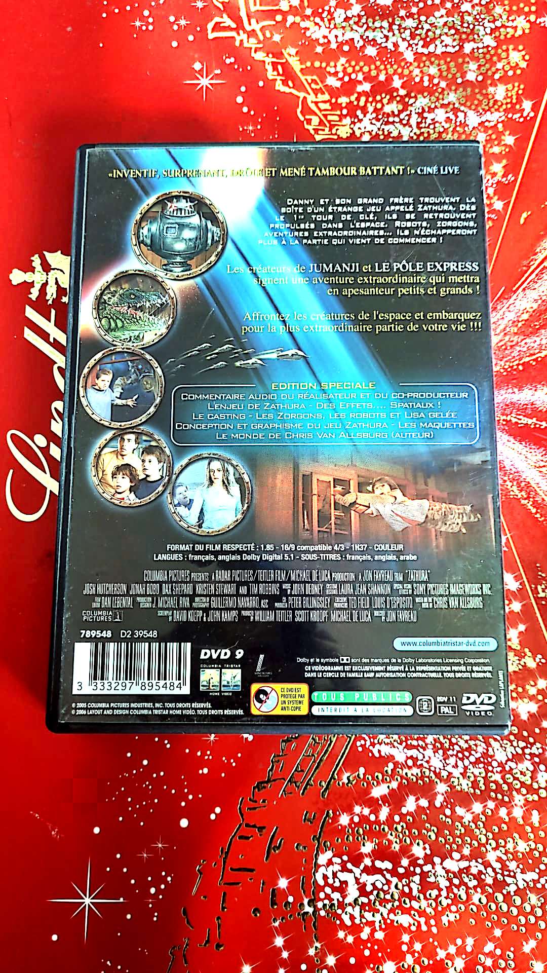 dvd Zathura Une Aventure Spatiale