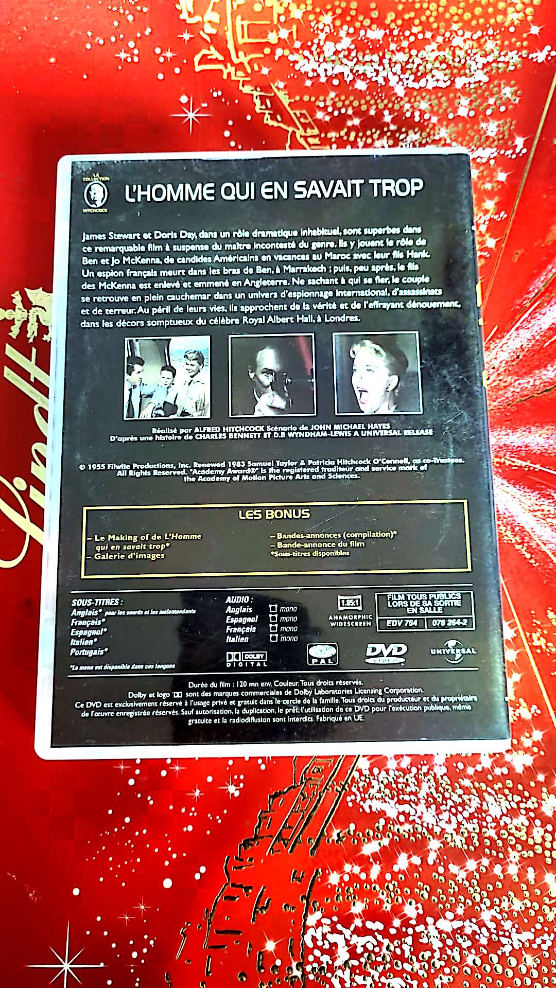 dvd Alfred Hitchcok L'homme Qui En Savait Trop