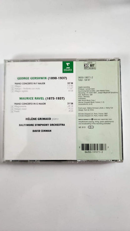 Hélène Grimaud – Gershwin / Ravel – Concertos pour piano – CD Erato