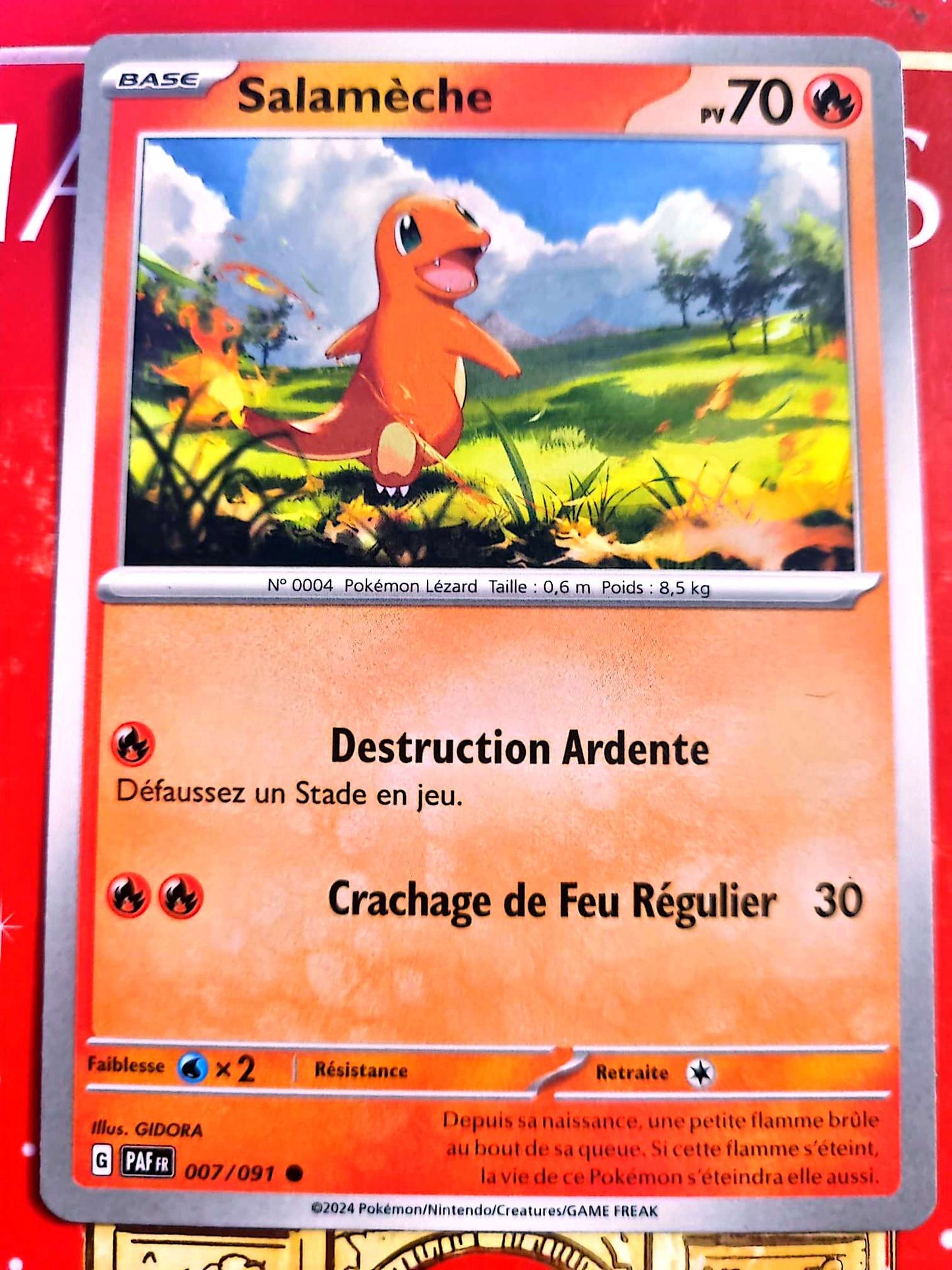 Carte Pokémon Salamèche 007/091 – Écarlate et Violet – Carte Officielle Française carte pokemon