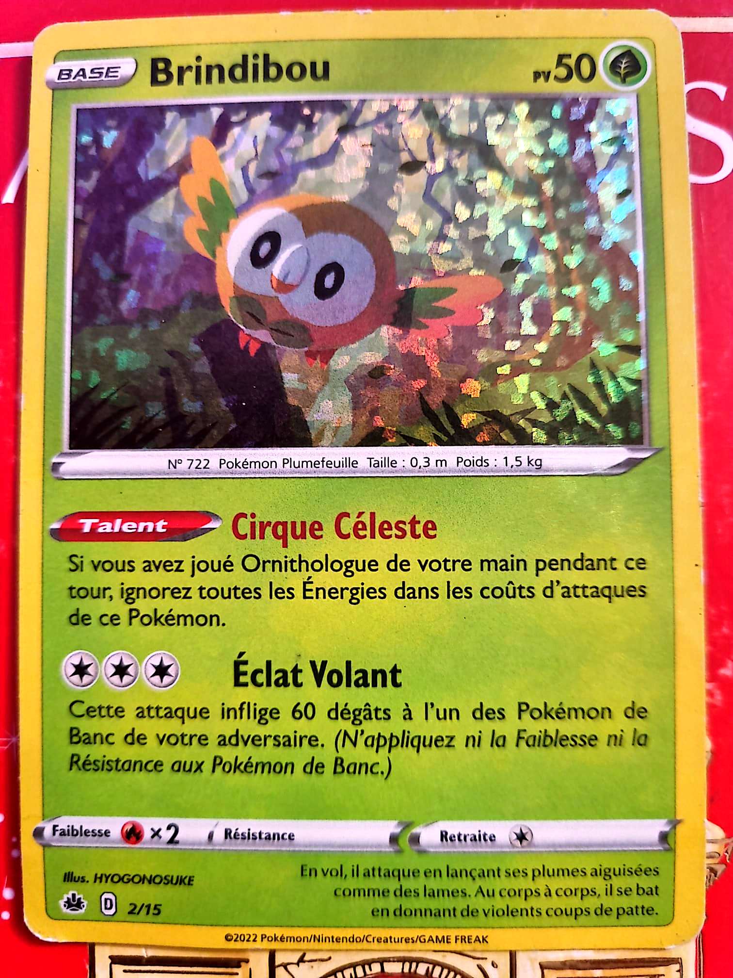 Carte Pokémon Brindibou 2/15 – McDonald’s – Carte Officielle carte pokemon