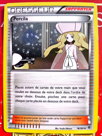 Carte Dresseur Pokémon Percila 78/101 – Noir & Blanc – Carte Officielle carte pokemon