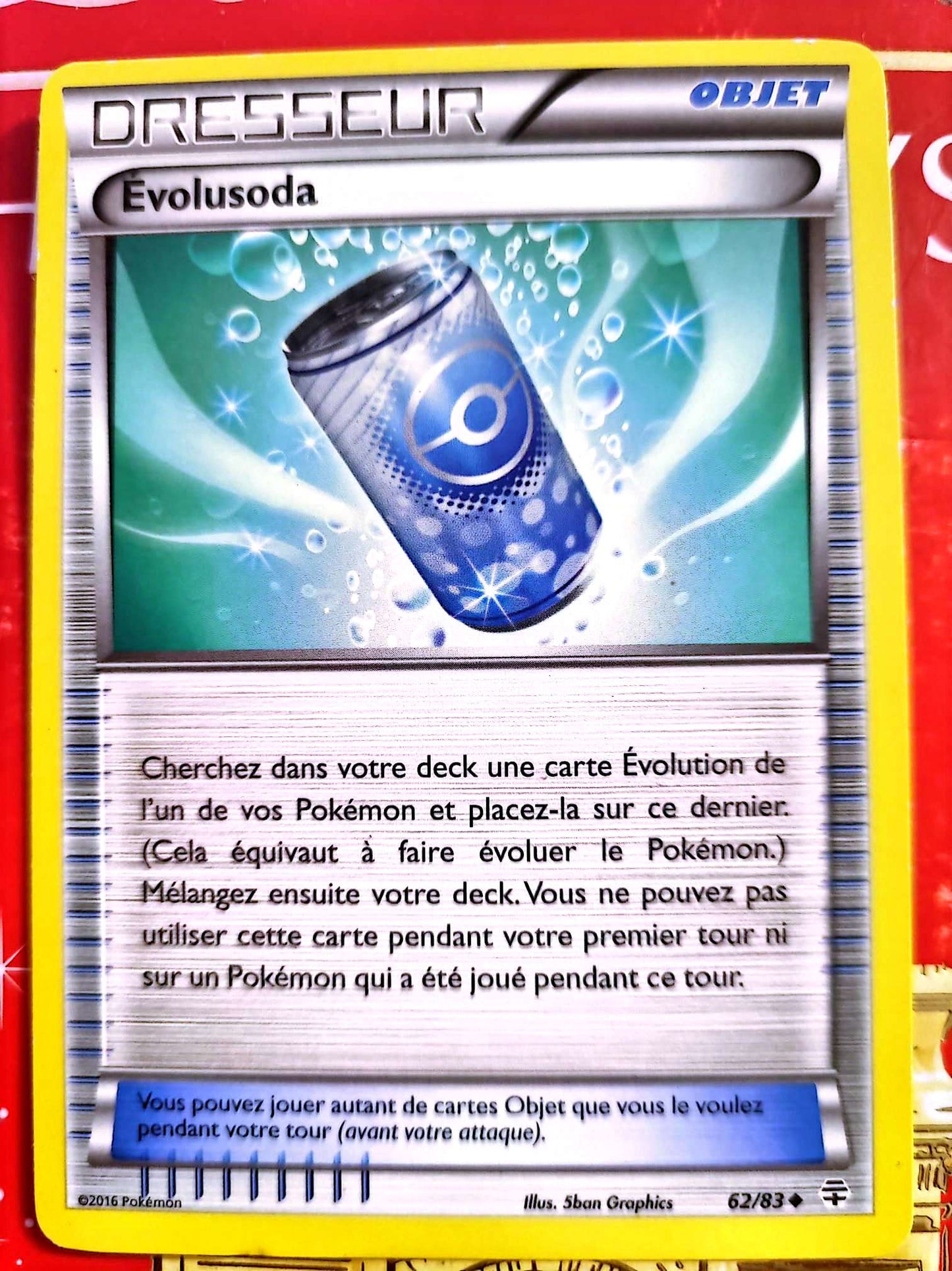 Carte Dresseur Pokémon Évolusoda 62/83 – Générations – Carte Officielle carte pokemon