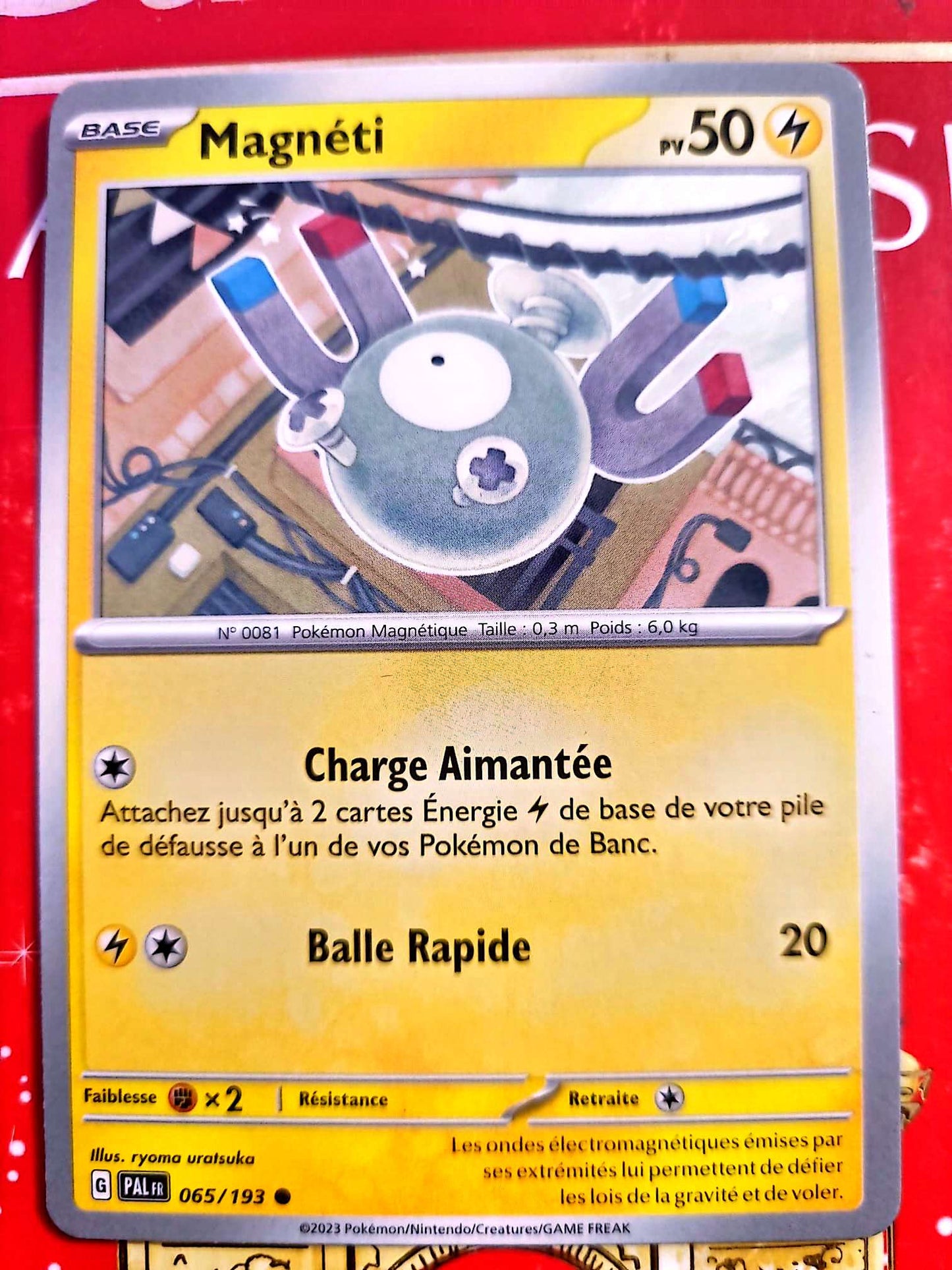 Carte Pokémon Magnéti 065/193 – Écarlate et Violet – Carte Officielle Française carte pokemon
