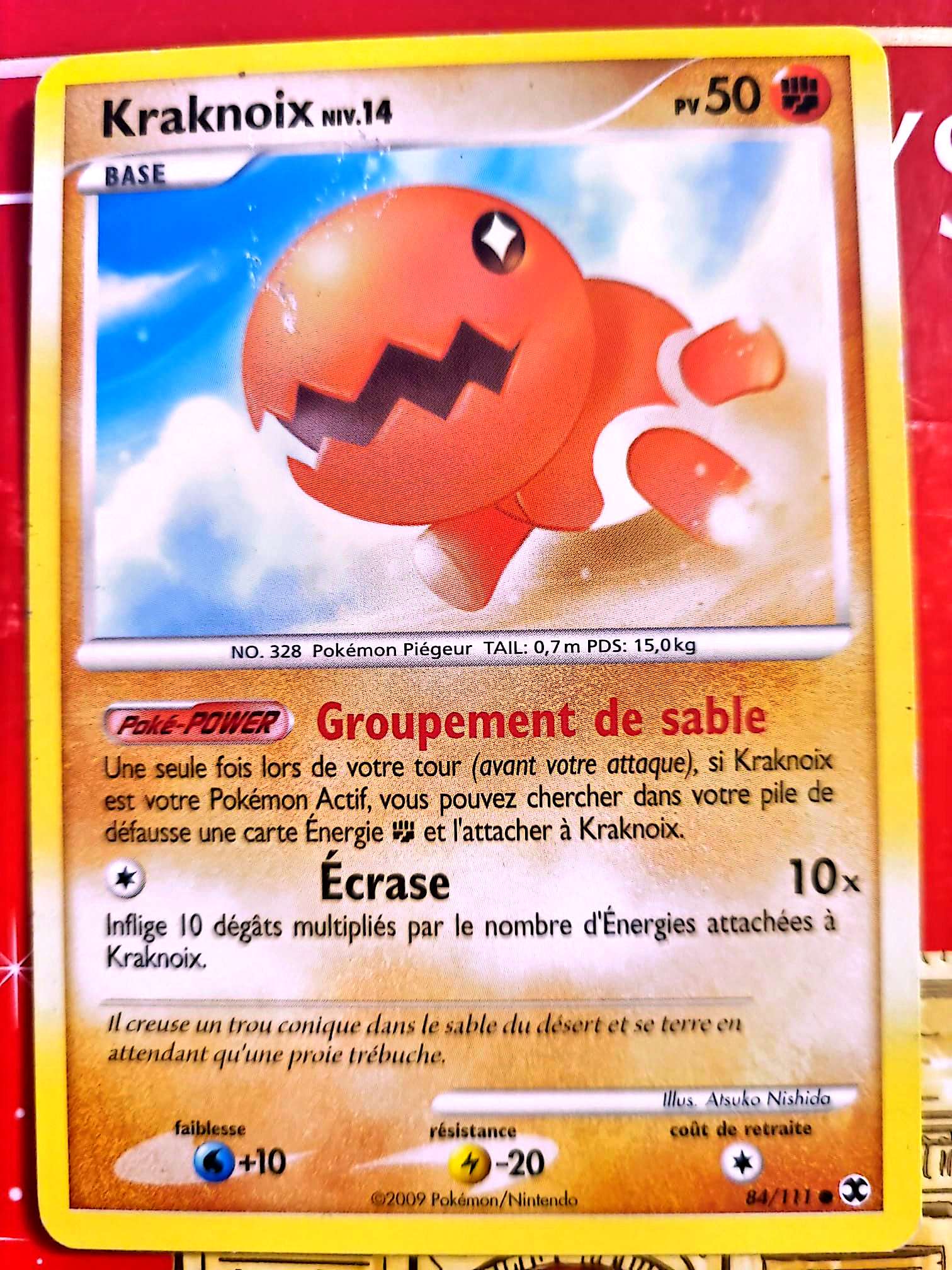 Carte Pokémon Kraknoix 84/111 – Platine – Carte Officielle carte pokemon