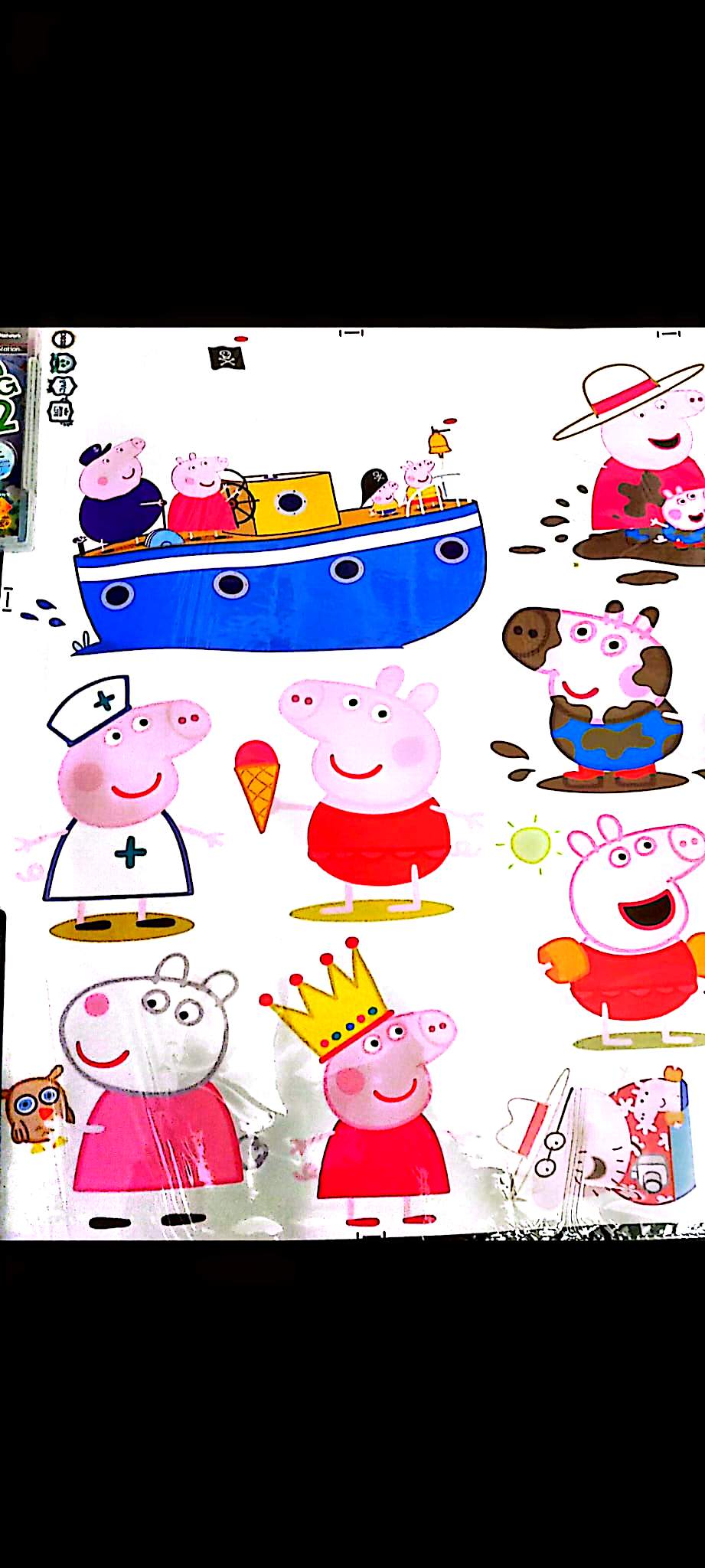 Stickers Muraux Enfants Animaux Cartoon – Lot de 17 Autocollants – Décoration Murale – Format 90x60 cm