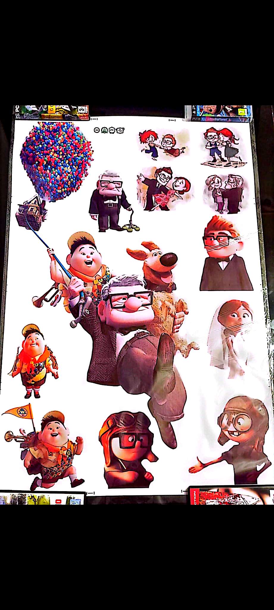 Stickers Muraux Fantaisie – Lot d’Autocollants Décoratifs – Décoration Murale – Planche 90 x 60 cm