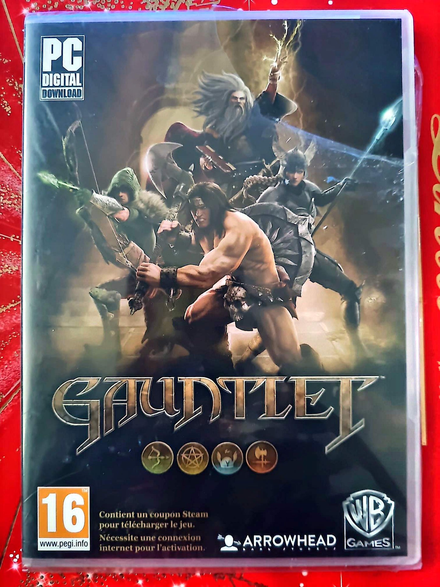 Gauntlet PC DVD-ROM Digital Download Neuf Sous Blister Jeu Action Coopératif WB Games PEGI 16+ Steam