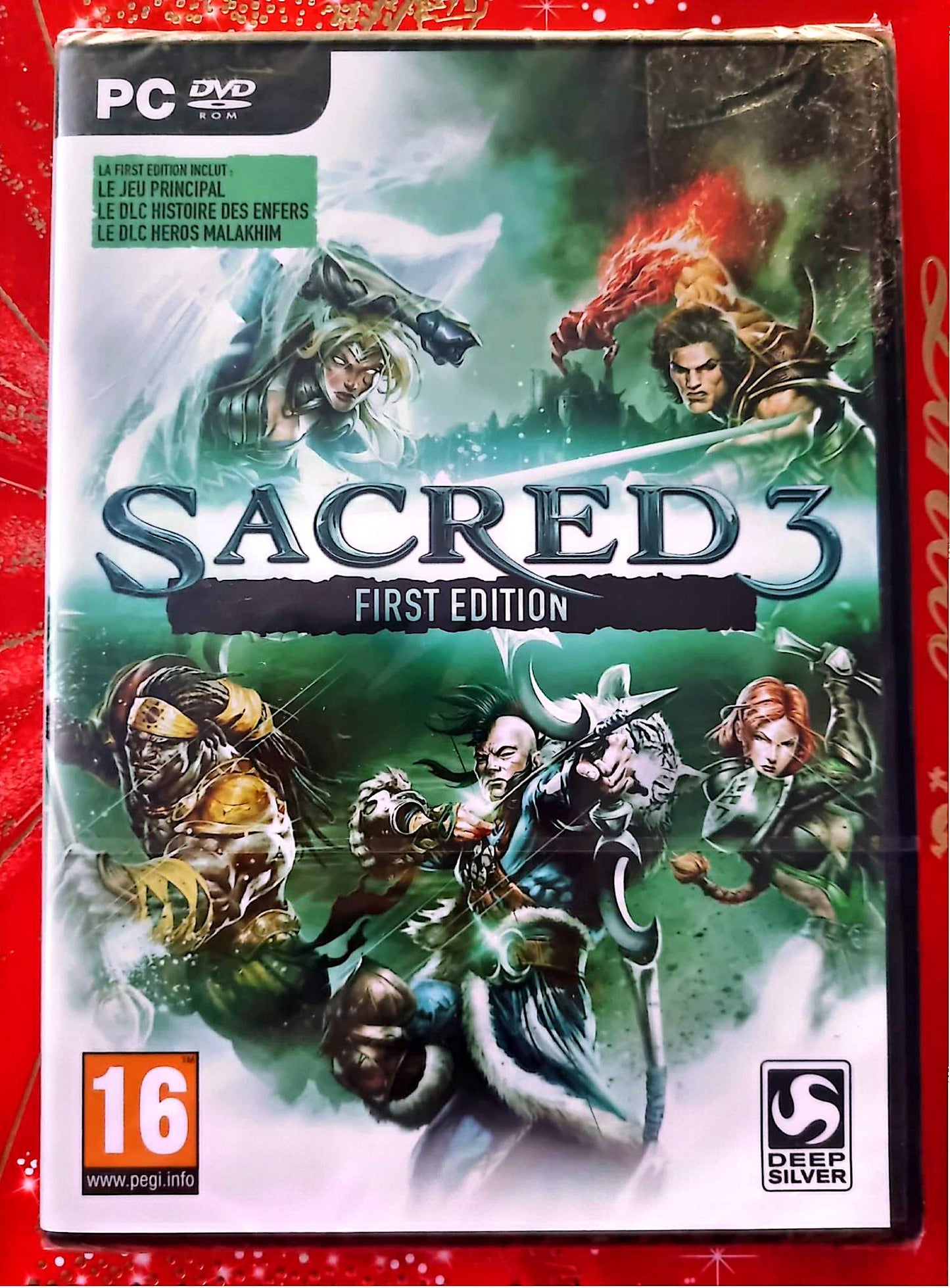 Sacred 3 First Edition PC DVD-ROM Neuf Sous Blister Jeu en Français Hack and Slash RPG Deep Silver PEGI 16+