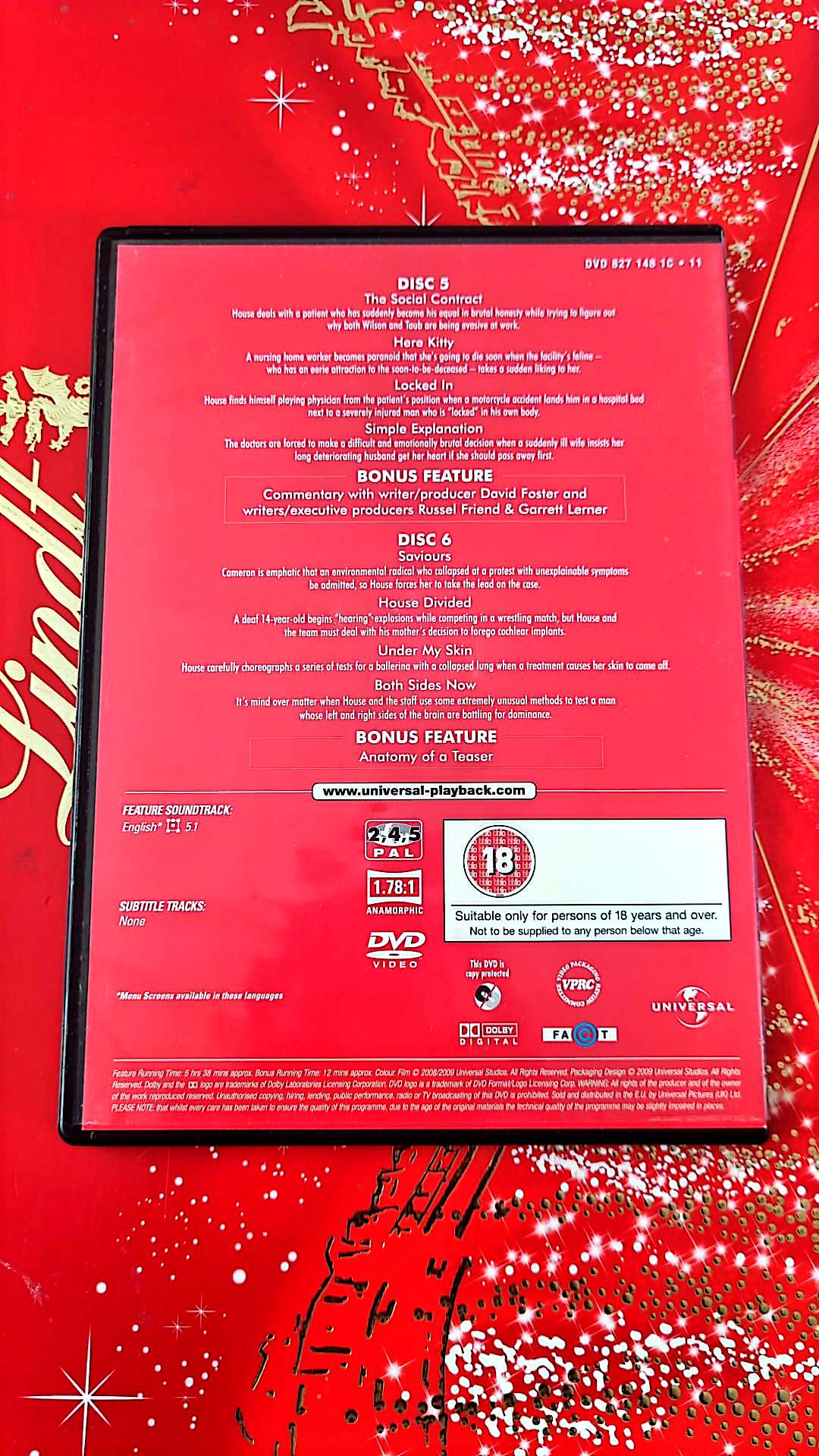 DVD : Housse M.D saison five