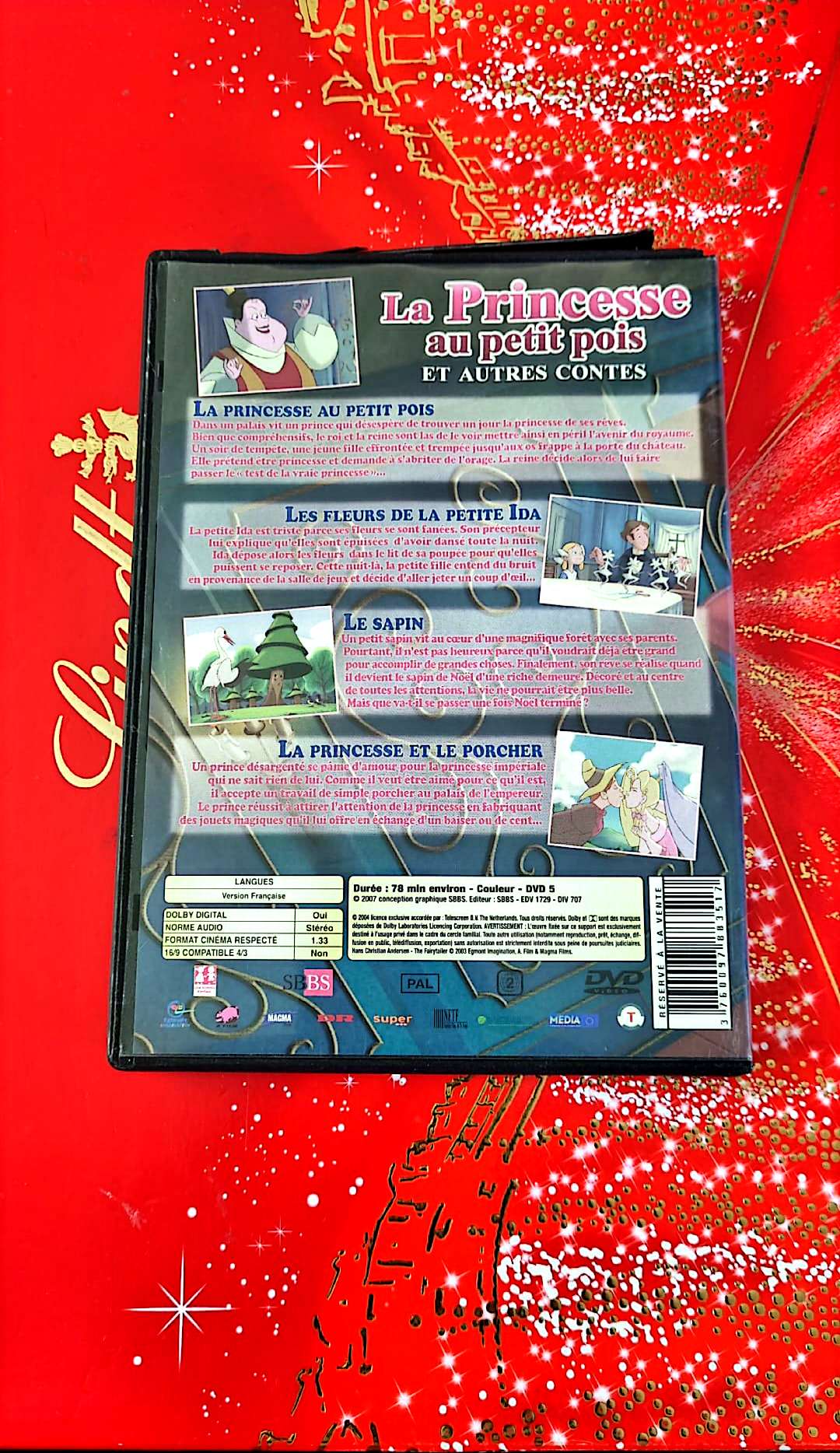 DVD : la princesse au petit pois