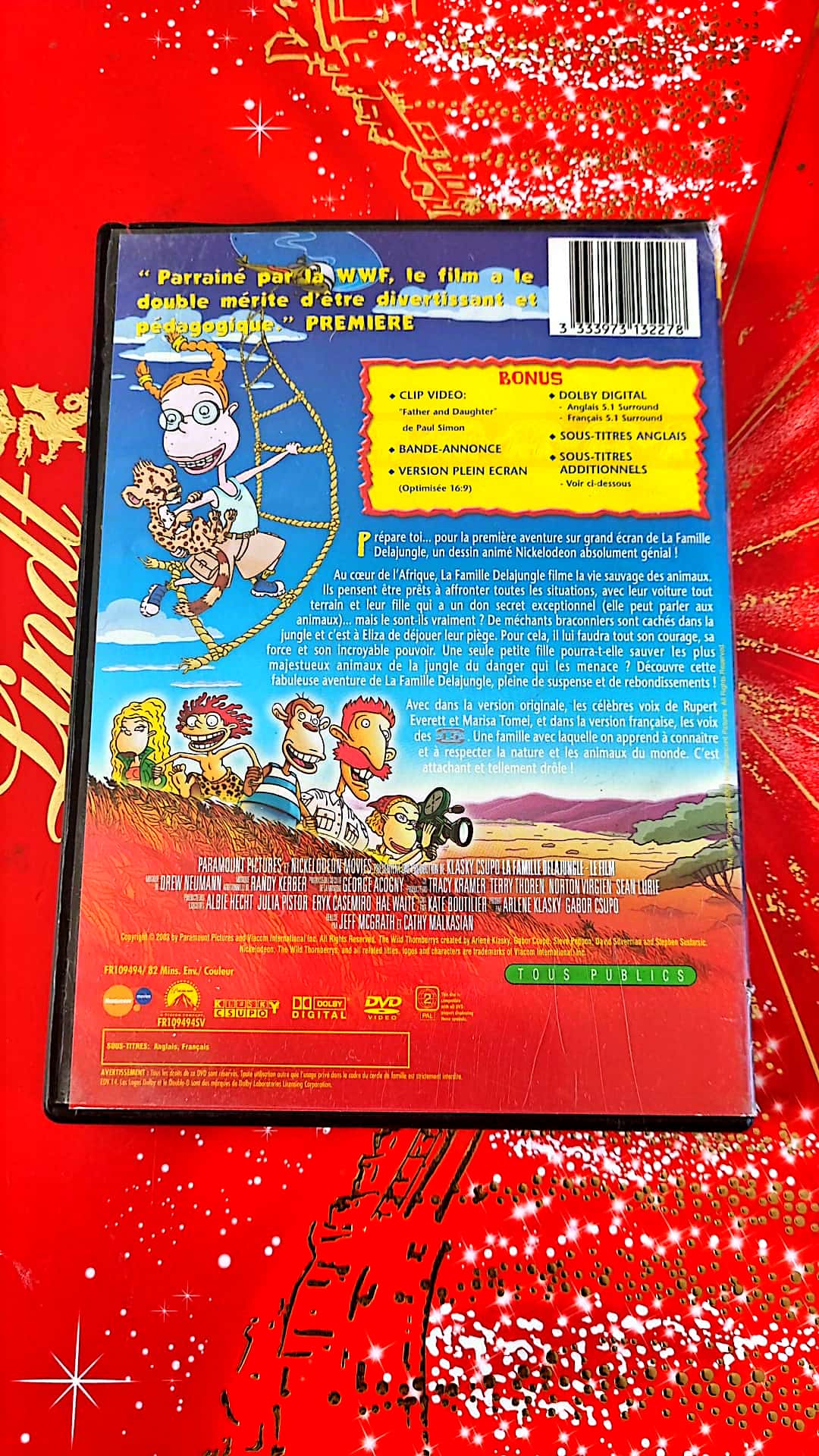 DVD la famille de la jungle