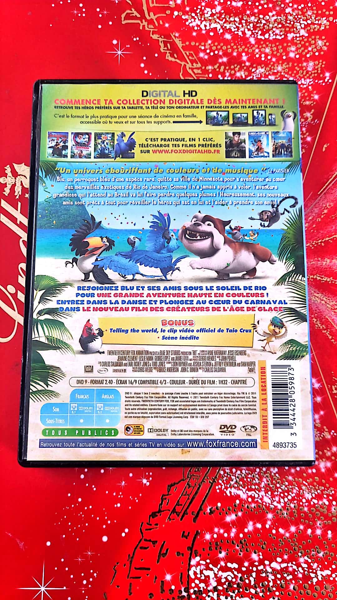 DVD par le créateurs de L’Âge de Glace Rio