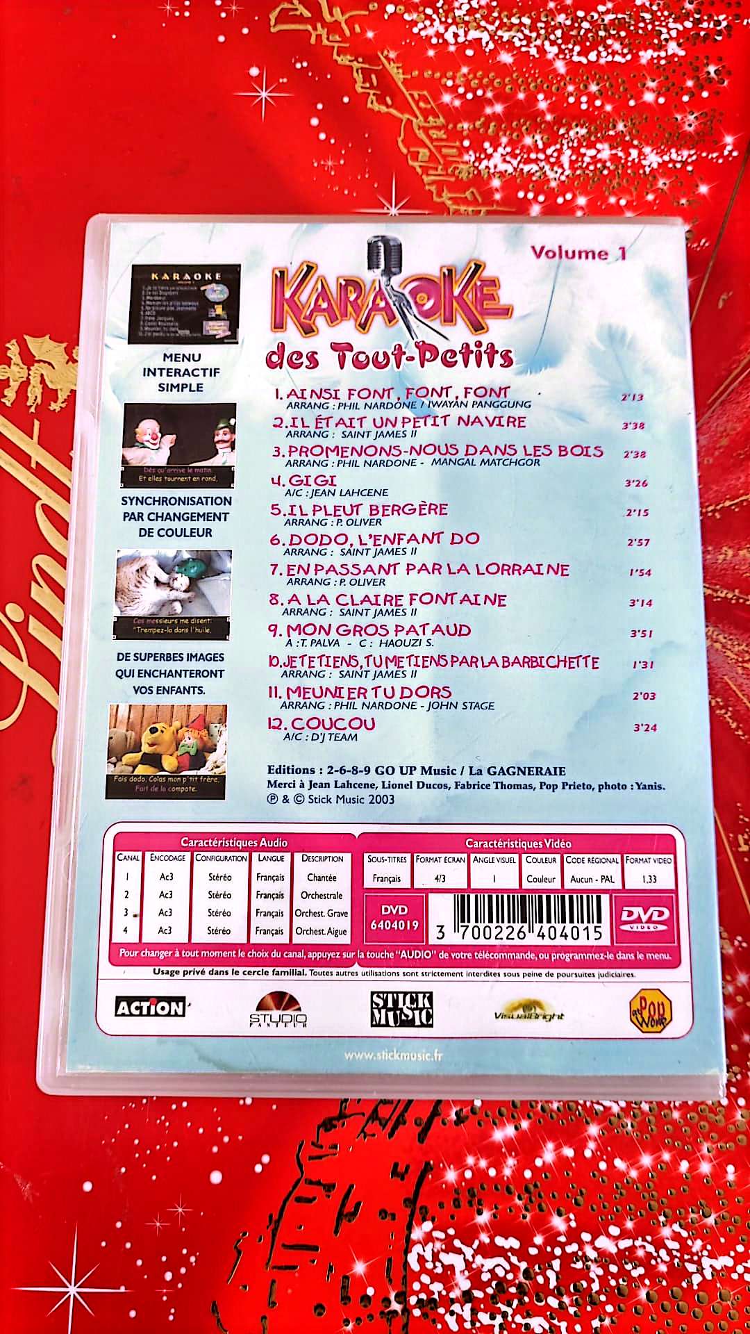 DVD : karaoké des tout petits volume 1