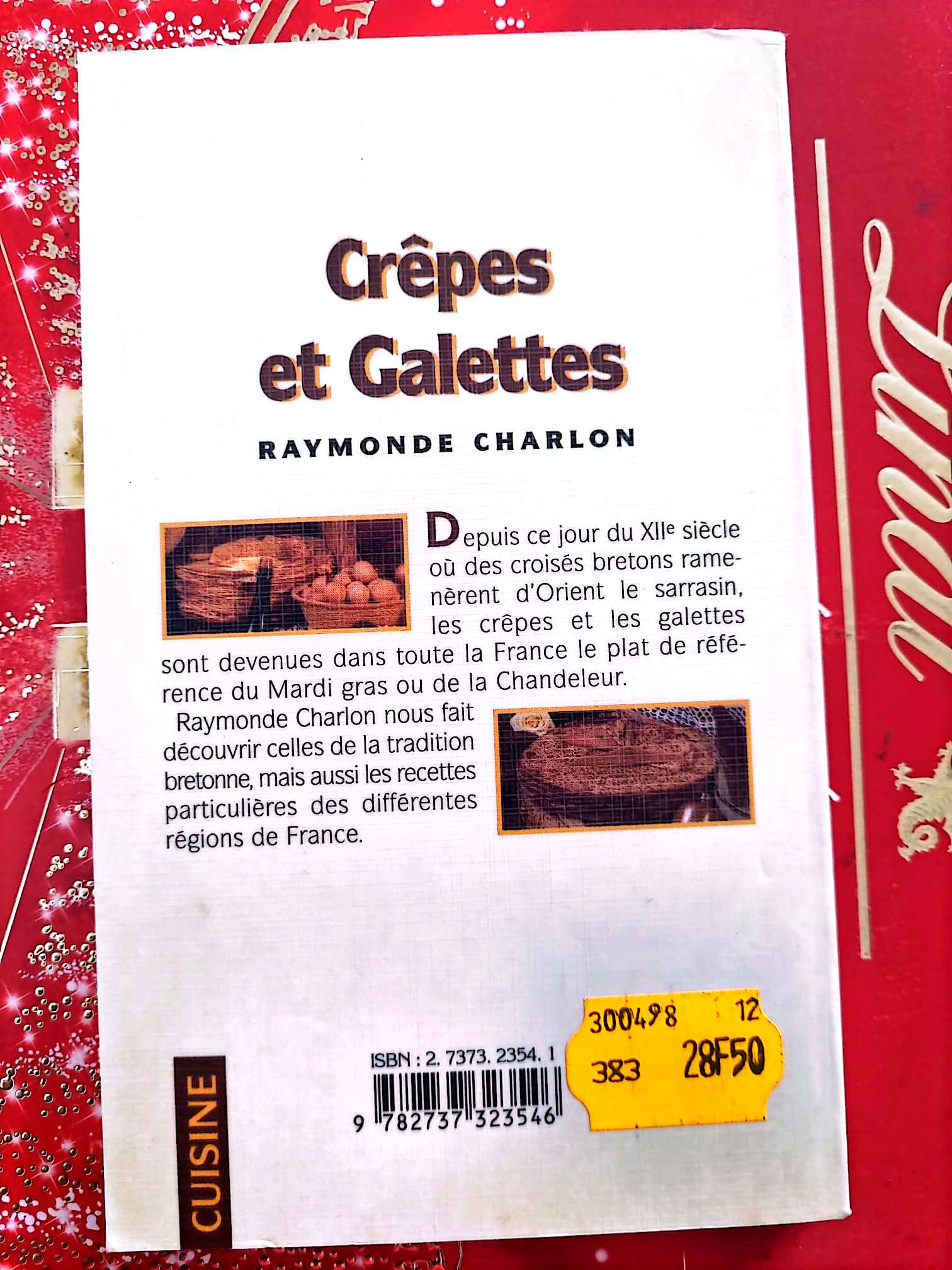 Crêpes et Galettes – Raymonde Charlon – Livre de cuisine – Éditions Ouest-France livre de cuisine