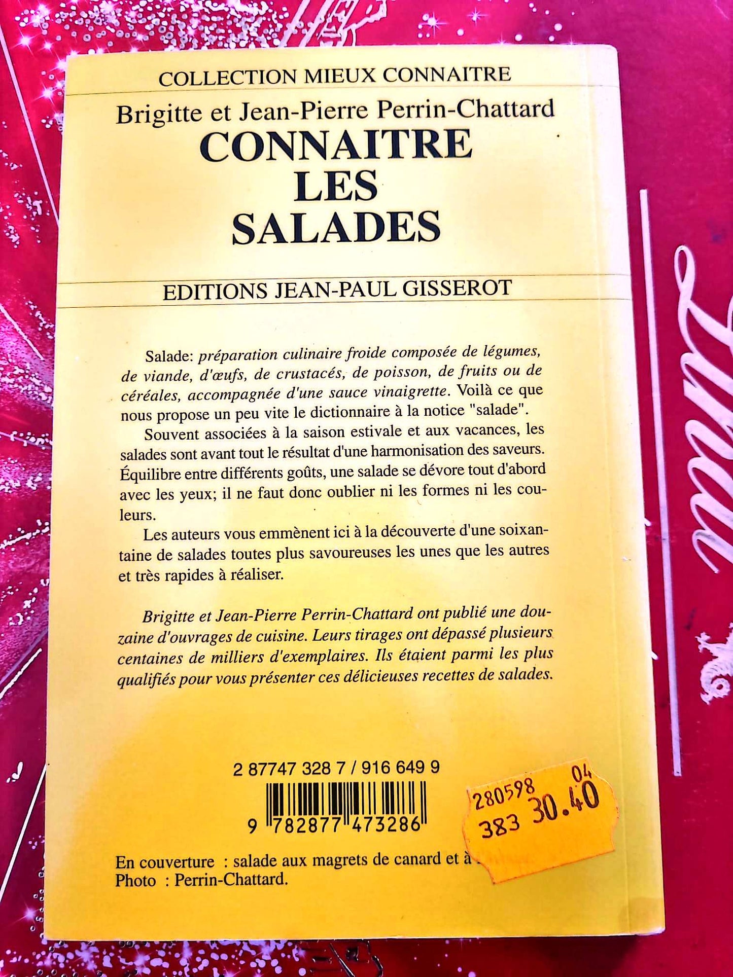 Connaître les Salades – Brigitte et Jean-Pierre Perrin-Chattard – Livre de cuisine – Éditions Jean-Paul Gisserot livre de cuisine