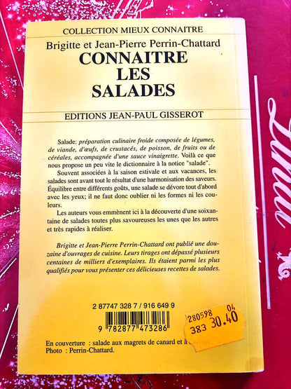 Connaître les Salades – Brigitte et Jean-Pierre Perrin-Chattard – Livre de cuisine – Éditions Jean-Paul Gisserot livre de cuisine
