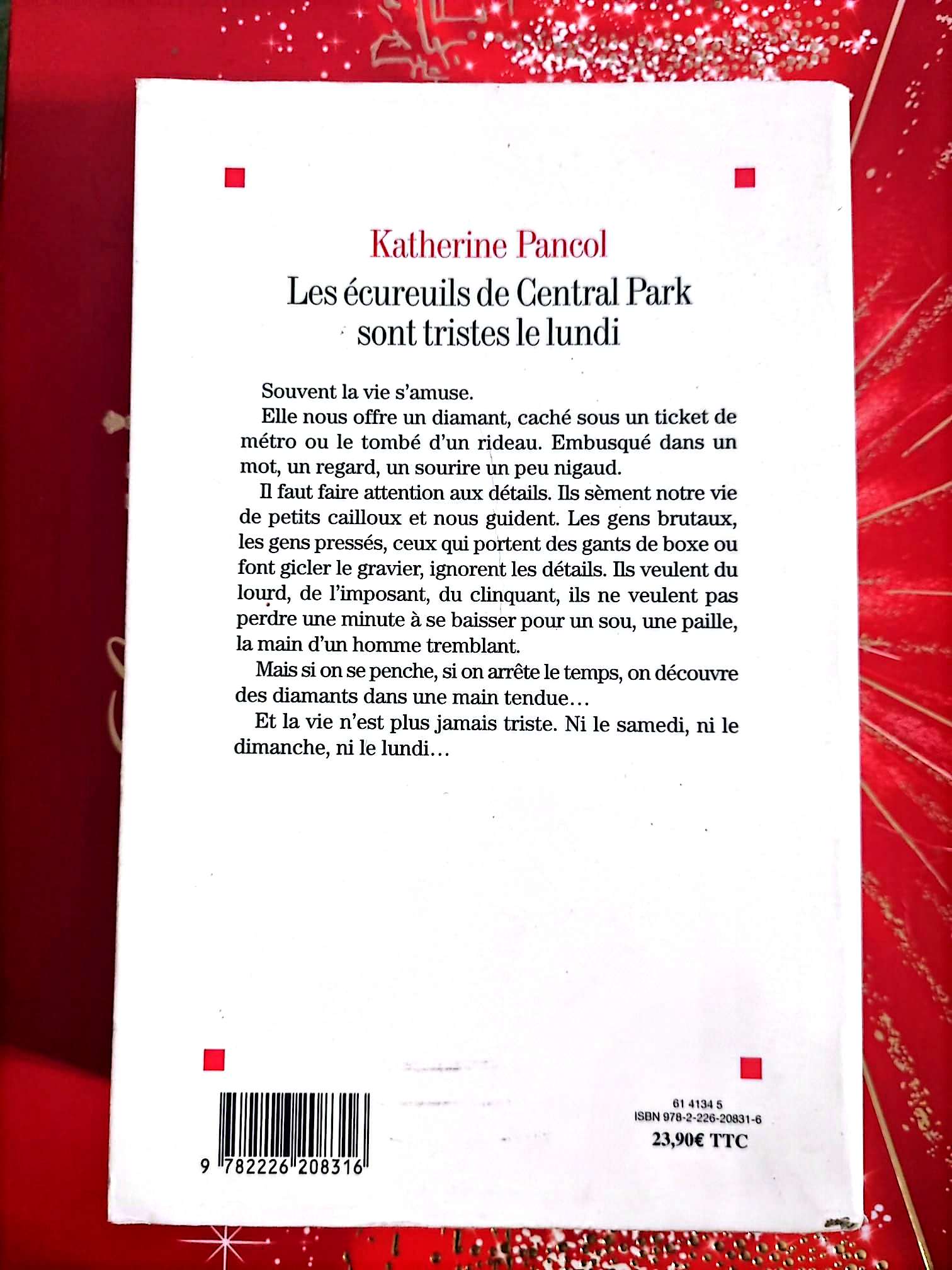 Les écureuils de Central Park sont tristes le lundi – Katherine Pancol – Roman livre