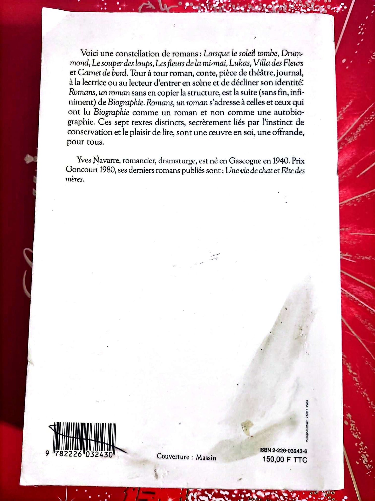 Romans, un roman – Yves Navarre – Littérature Française livre
