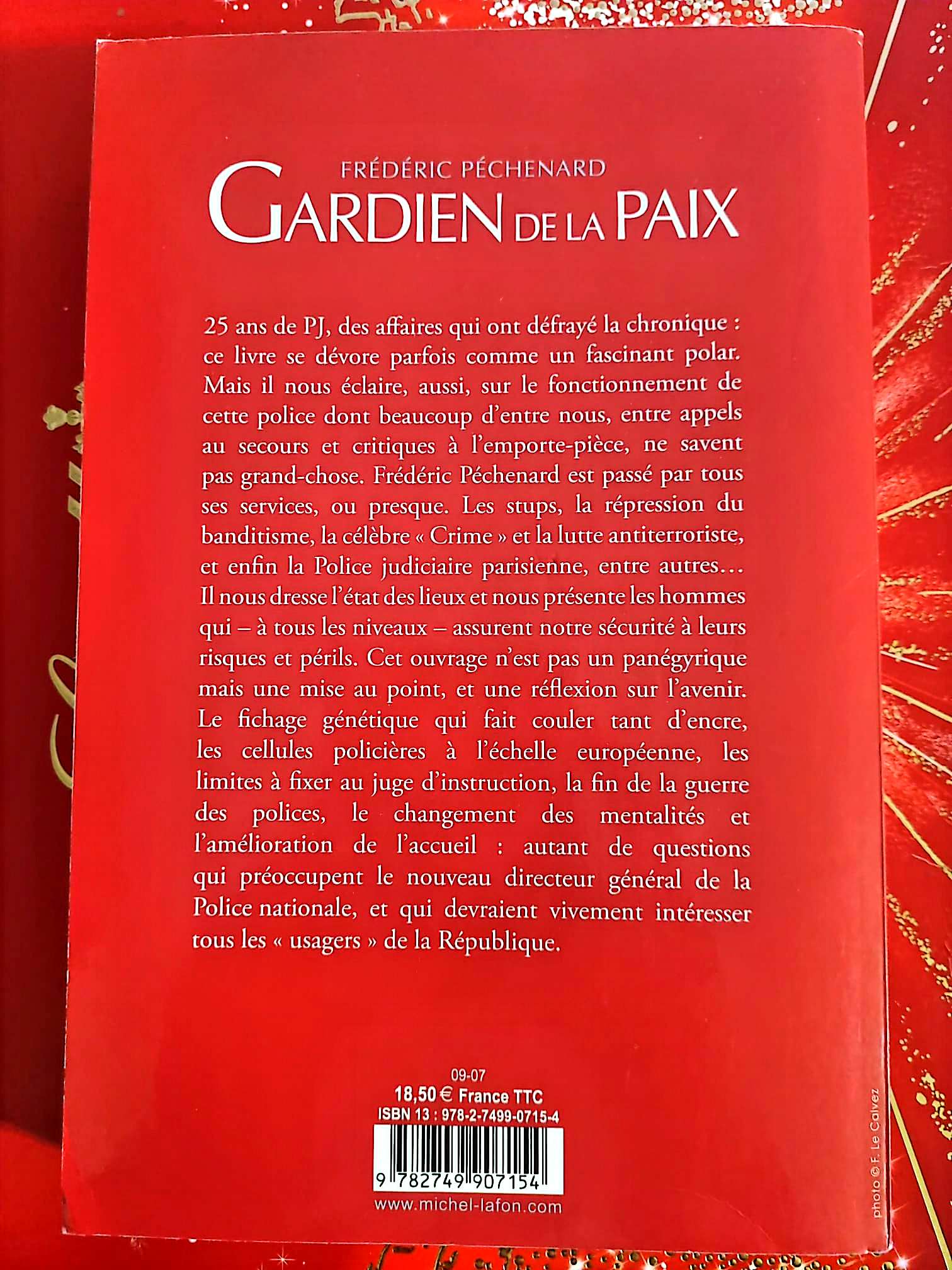 Gardien de la Paix – Frédéric Péchenard – Livre Policier et Société livre