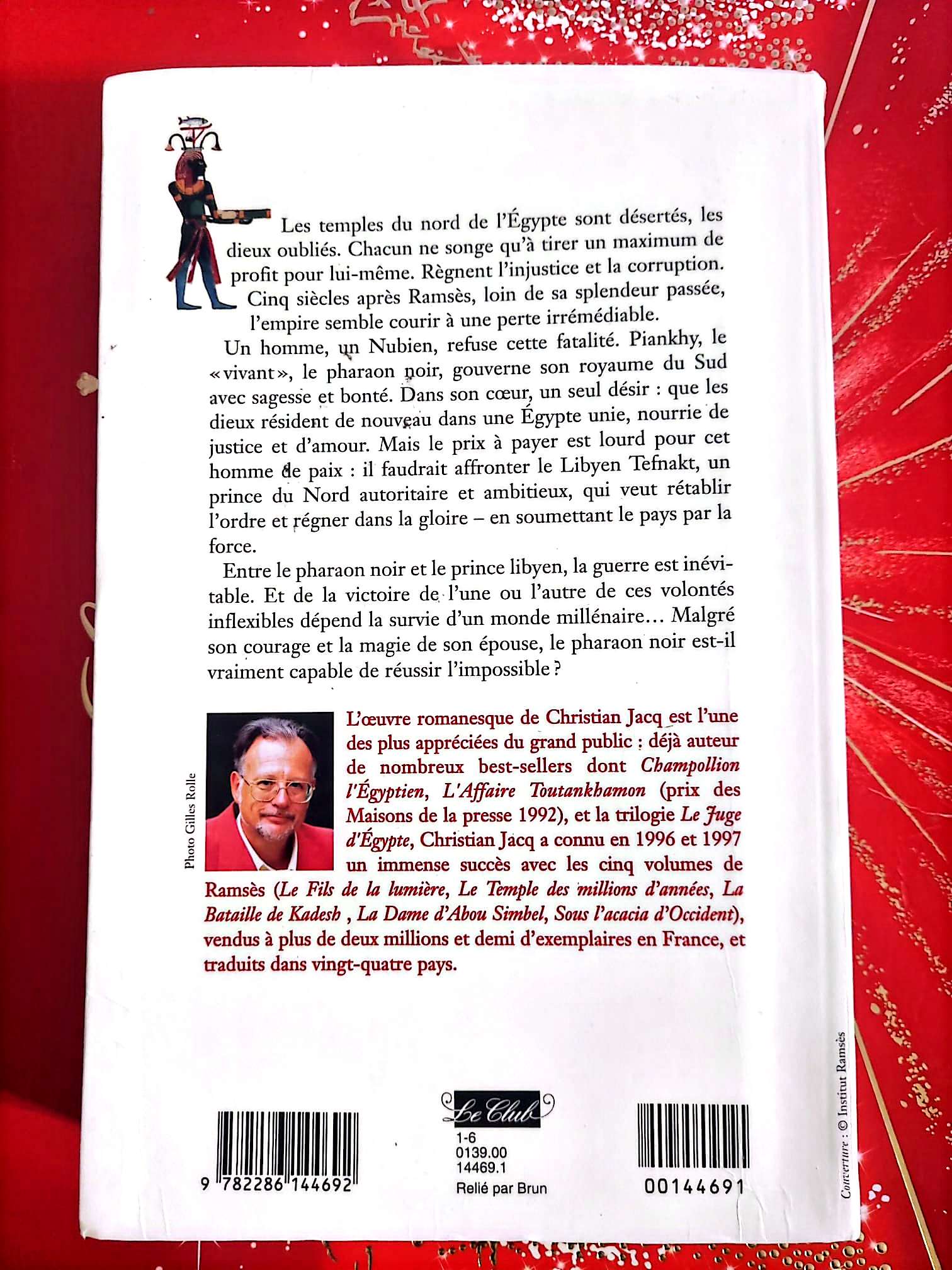 Le Pharaon noir – Christian Jacq – Roman Historique Égypte livre