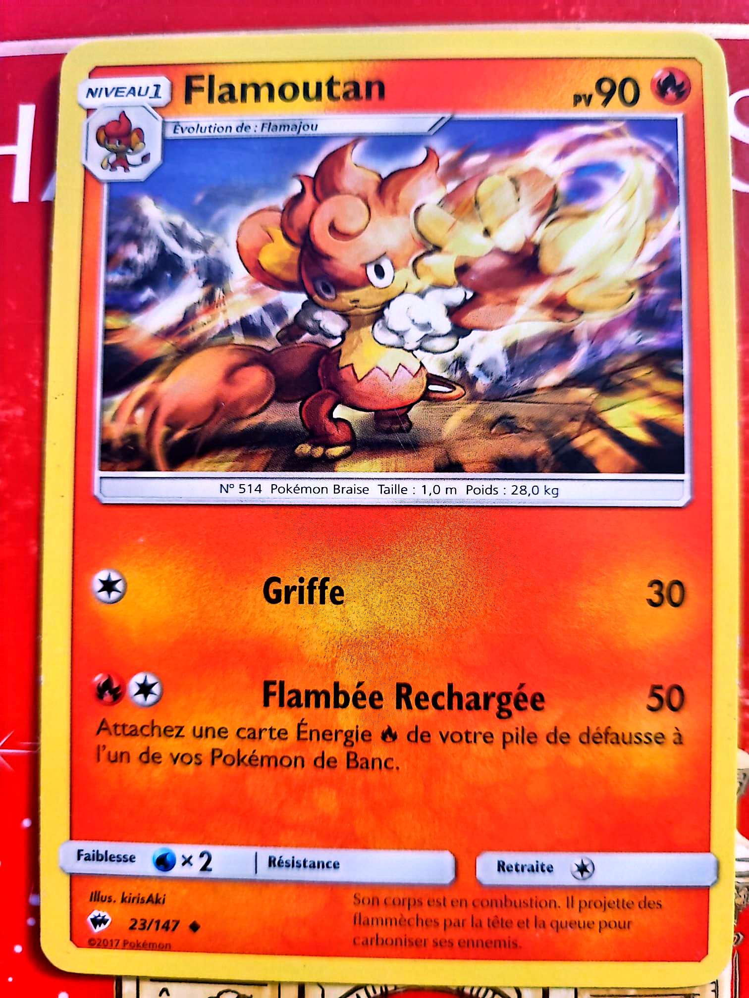 Carte Pokémon Flamoutan 23/147 – XY – Carte Officielle carte pokemon