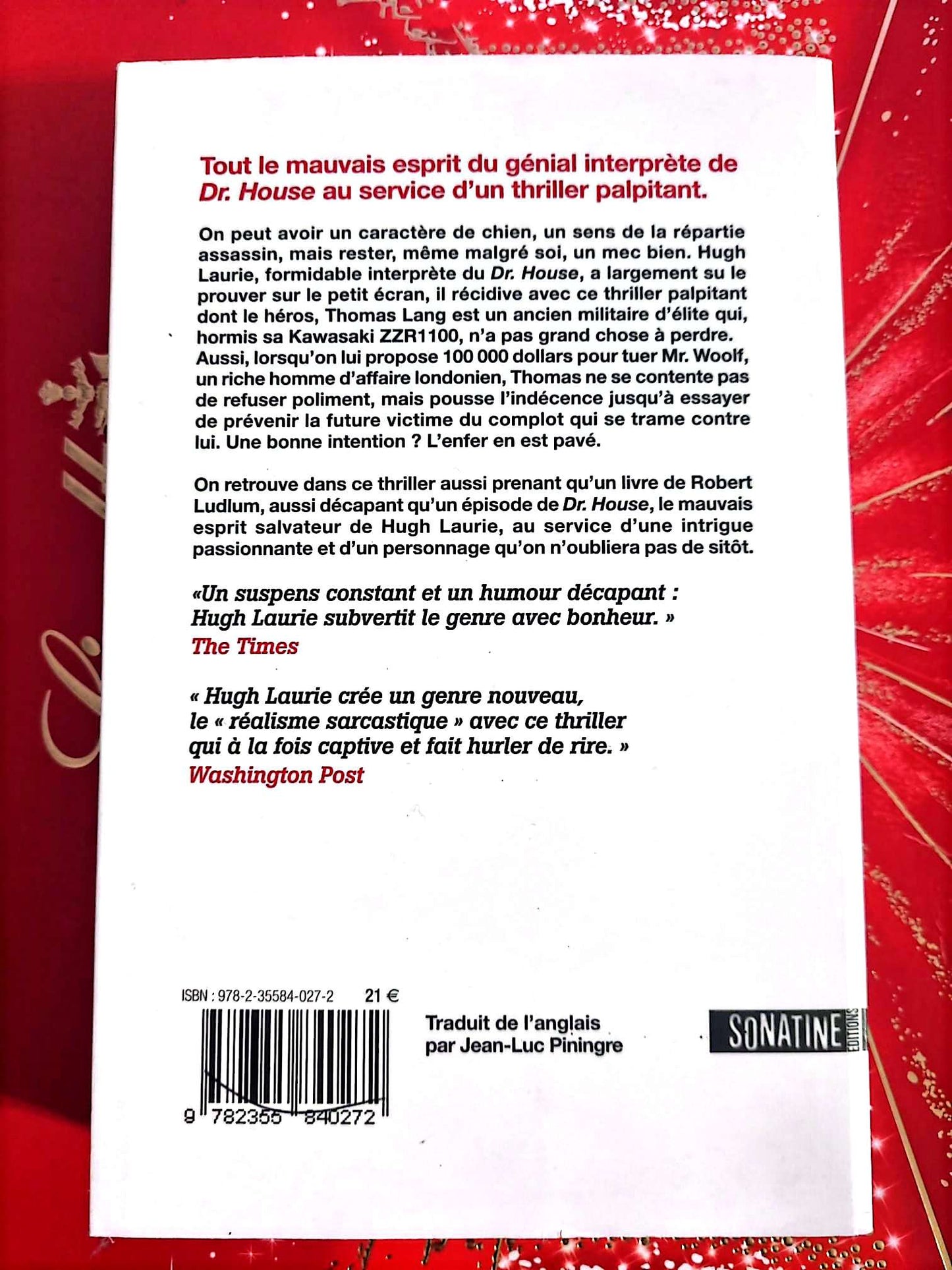 Tout est sous contrôle – Hugh Laurie – Thriller livre