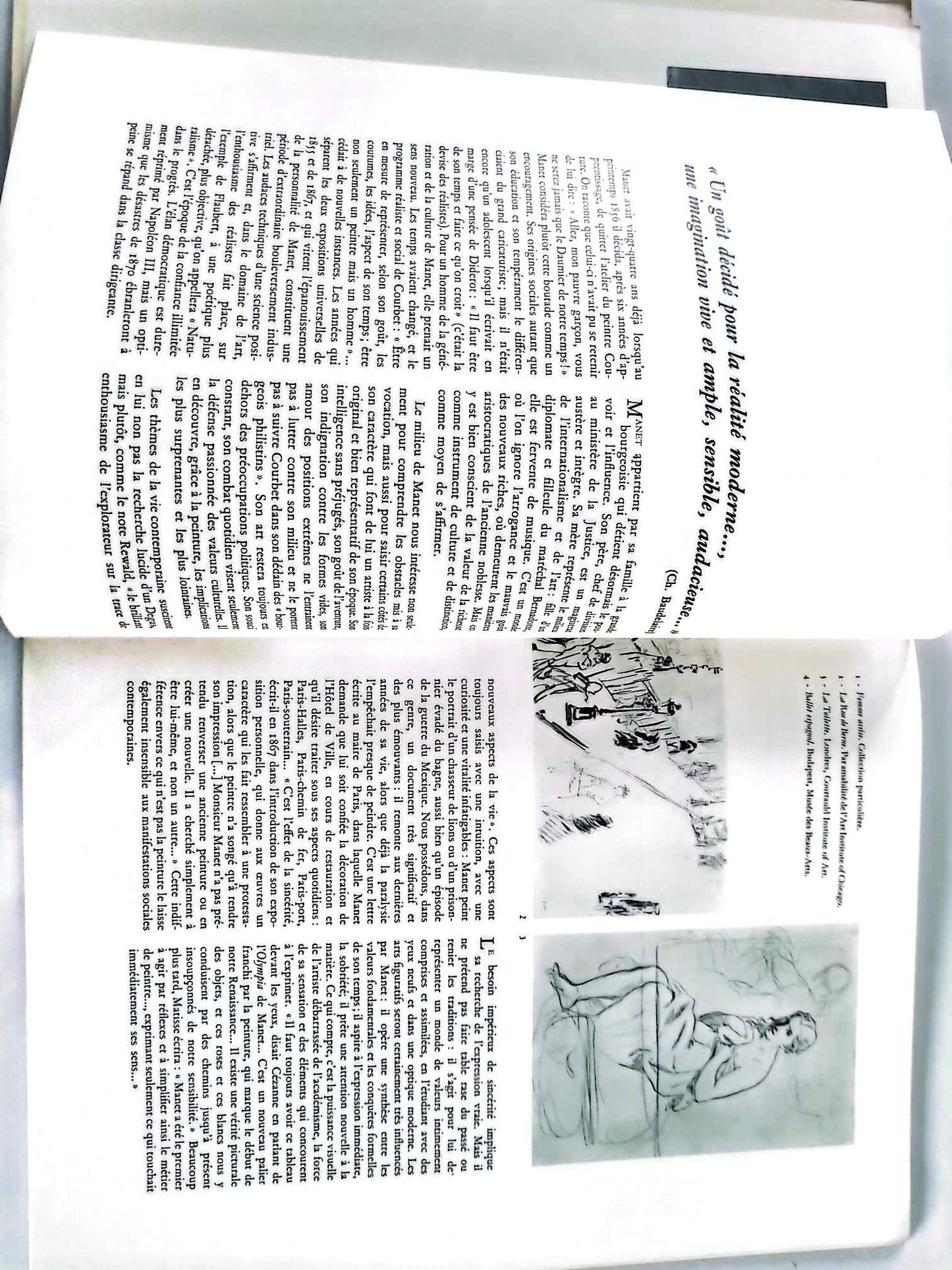 Manet – Chefs-d’œuvre de l’art – Grands peintres – Livre d’art illustré – 12 pages – Hachette