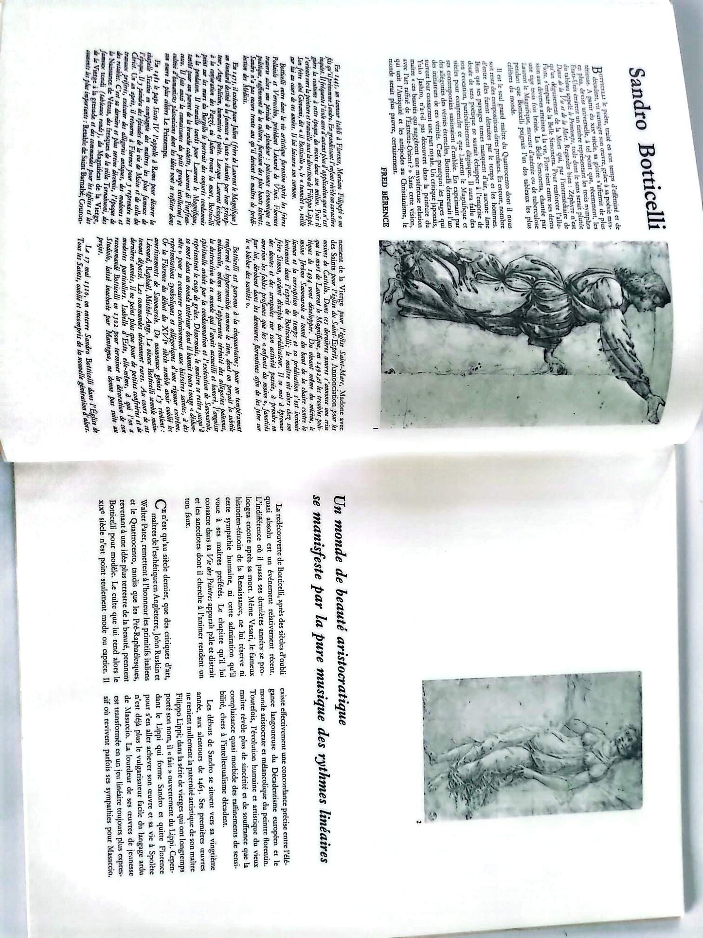 Botticelli – Chefs-d’œuvre de l’art – Grands peintres – Livre d’art illustré – 12 pages – Hachette