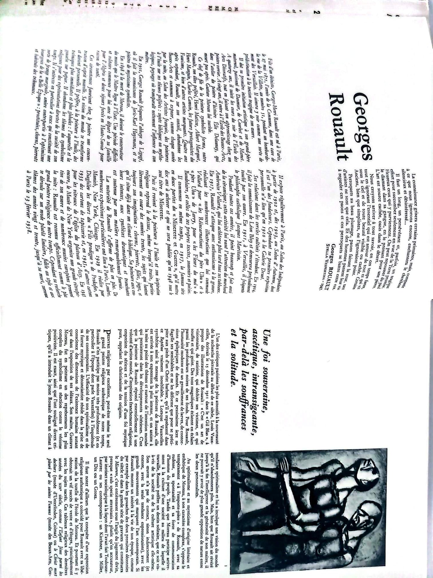 Rouault – Chefs-d’œuvre de l’art – Grands peintres – Livre d’art illustré – 12 pages – Hachette