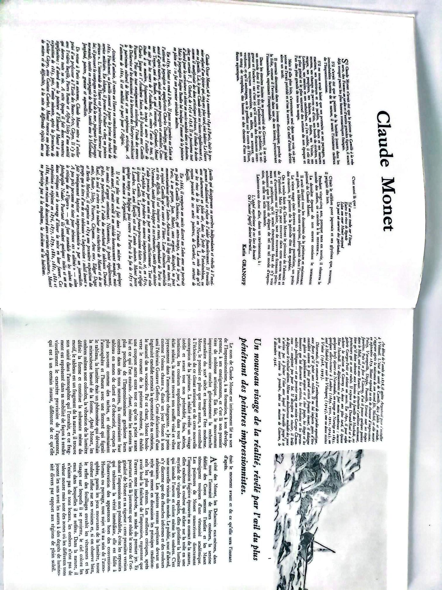 Monet – Chefs-d’œuvre de l’art – Grands peintres – Livre d’art illustré – 12 pages – Hachette