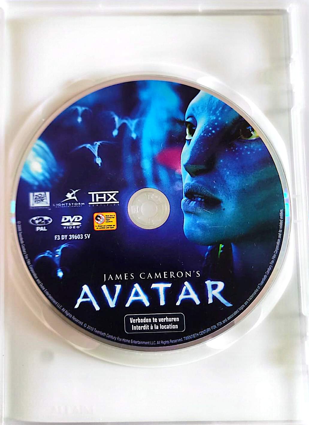 Avatar DVD Film Science-Fiction James Cameron CD Seul Sans Boîtier