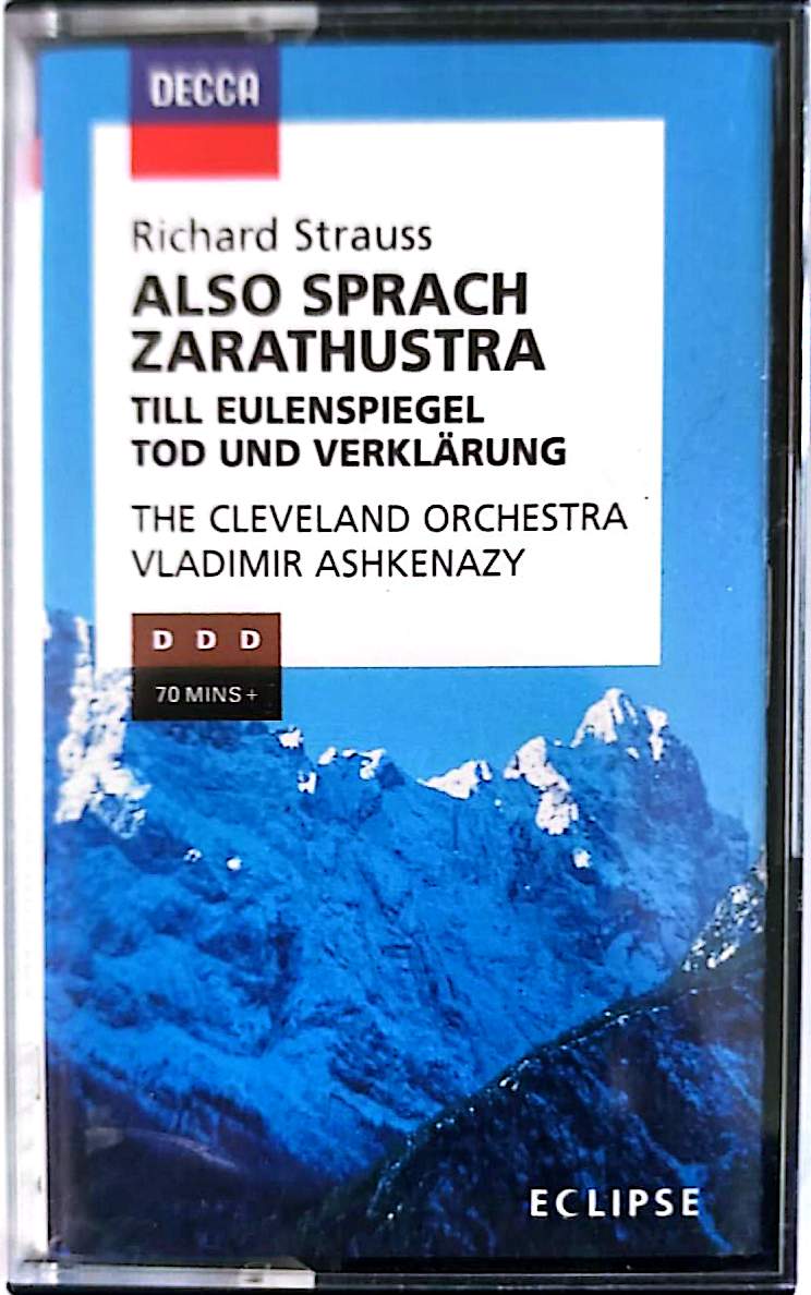 Richard Strauss – Also Sprach Zarathustra / Till Eulenspiegel / Tod und Verklärung Cassette Audio Complète Decca Vladimir Ashkenazy