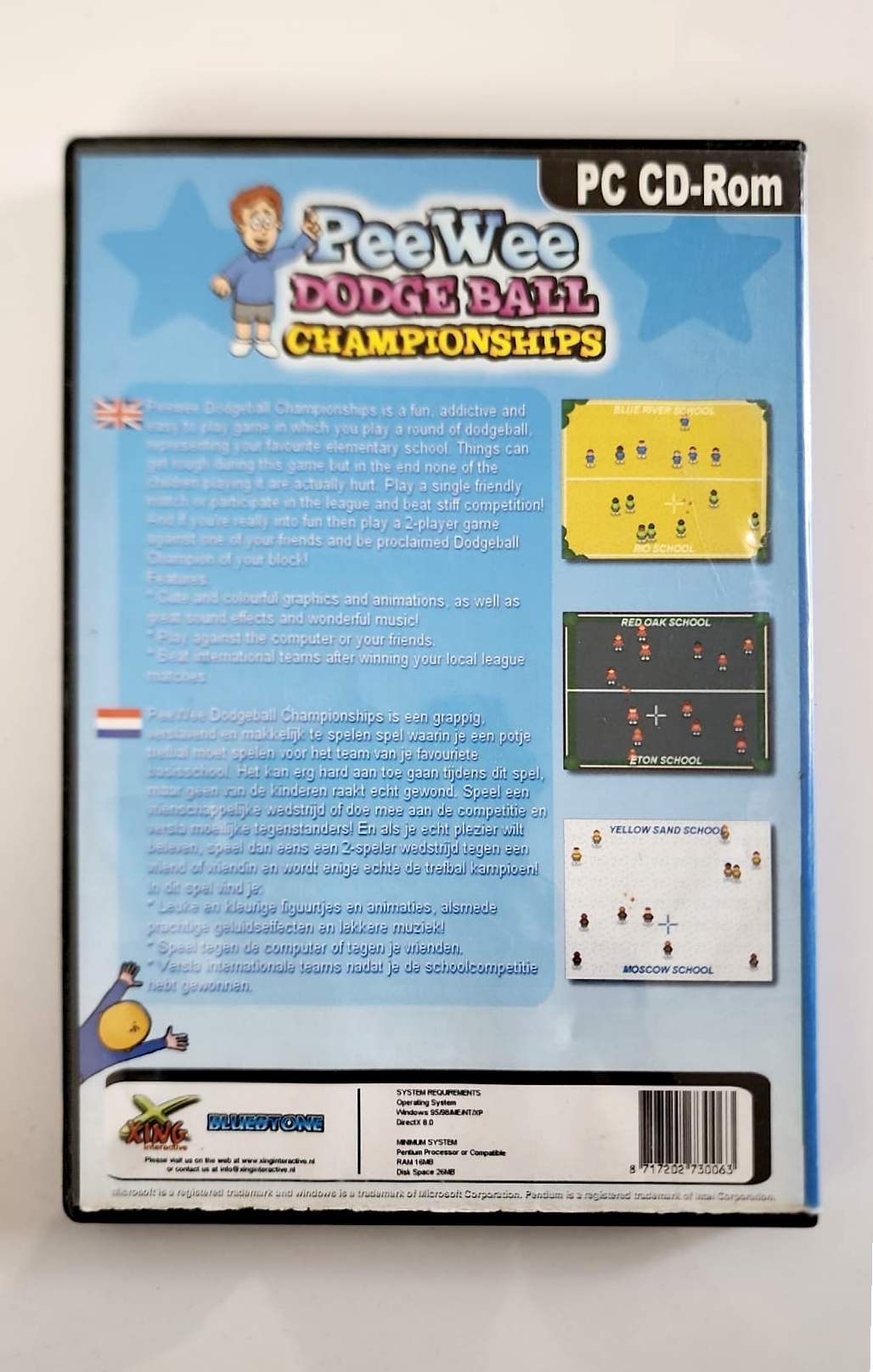PeeWee Dodge Ball Championships – PC CD-ROM – Sport Dodgeball Multijoueur – XING Interactive – Version Française
