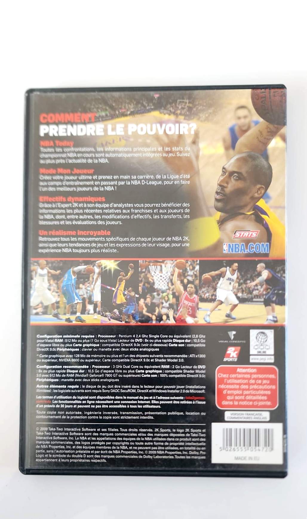 NBA 2K10 – PC DVD-ROM – Basketball – 2K Sports – Kobe Bryant Édition 10e Anniversaire – Version Française