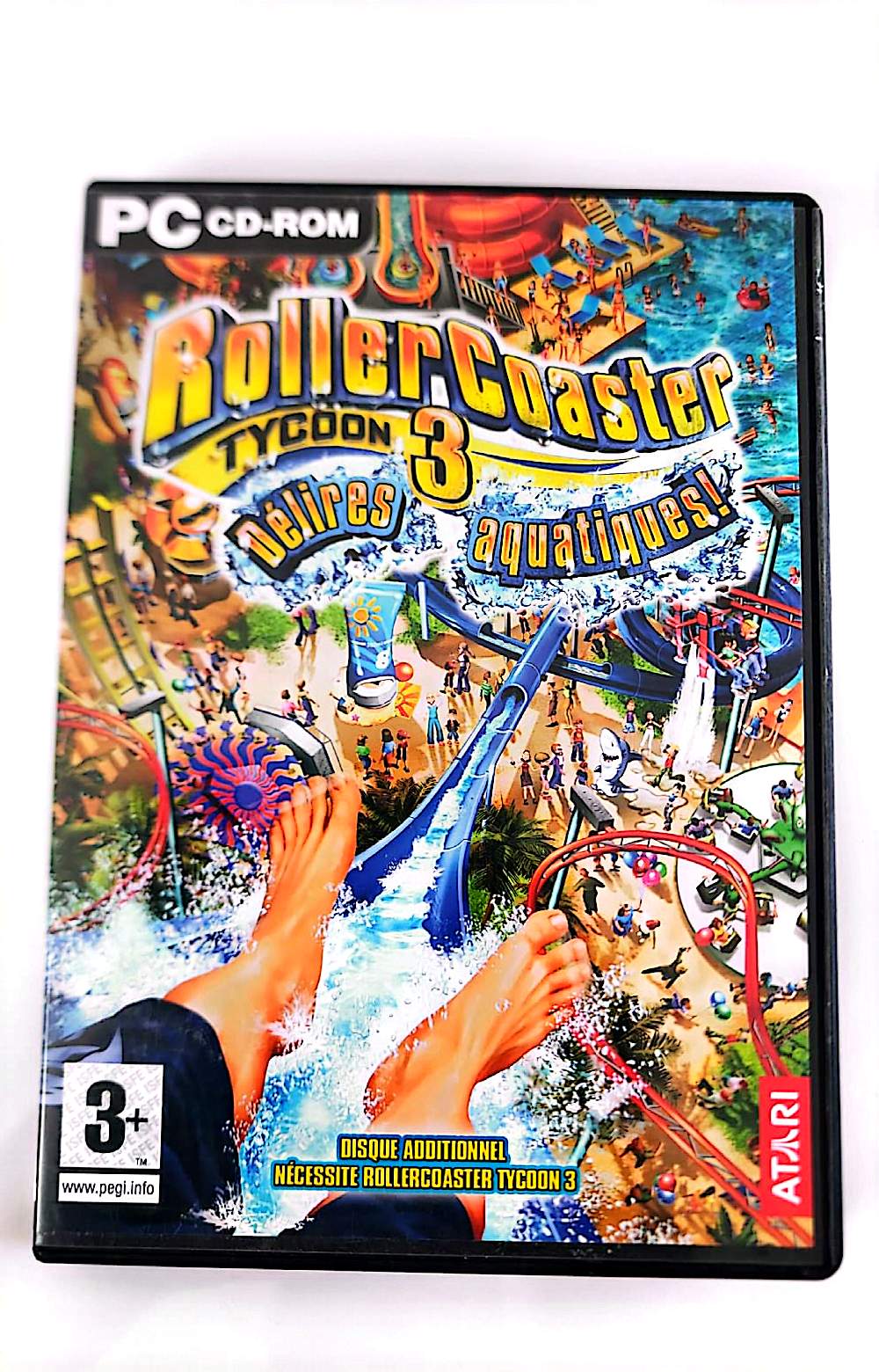 RollerCoaster Tycoon 3 : Délires Aquatiques ! – Extension PC CD-ROM – Jeu de Gestion – Version Française