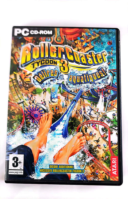 RollerCoaster Tycoon 3 : Délires Aquatiques ! – Extension PC CD-ROM – Jeu de Gestion – Version Française