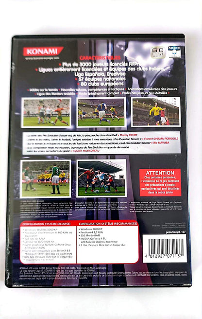 Pro Evolution Soccer 4 (PES 4) - Jeu PC DVD | Football | Konami | Français | Windows