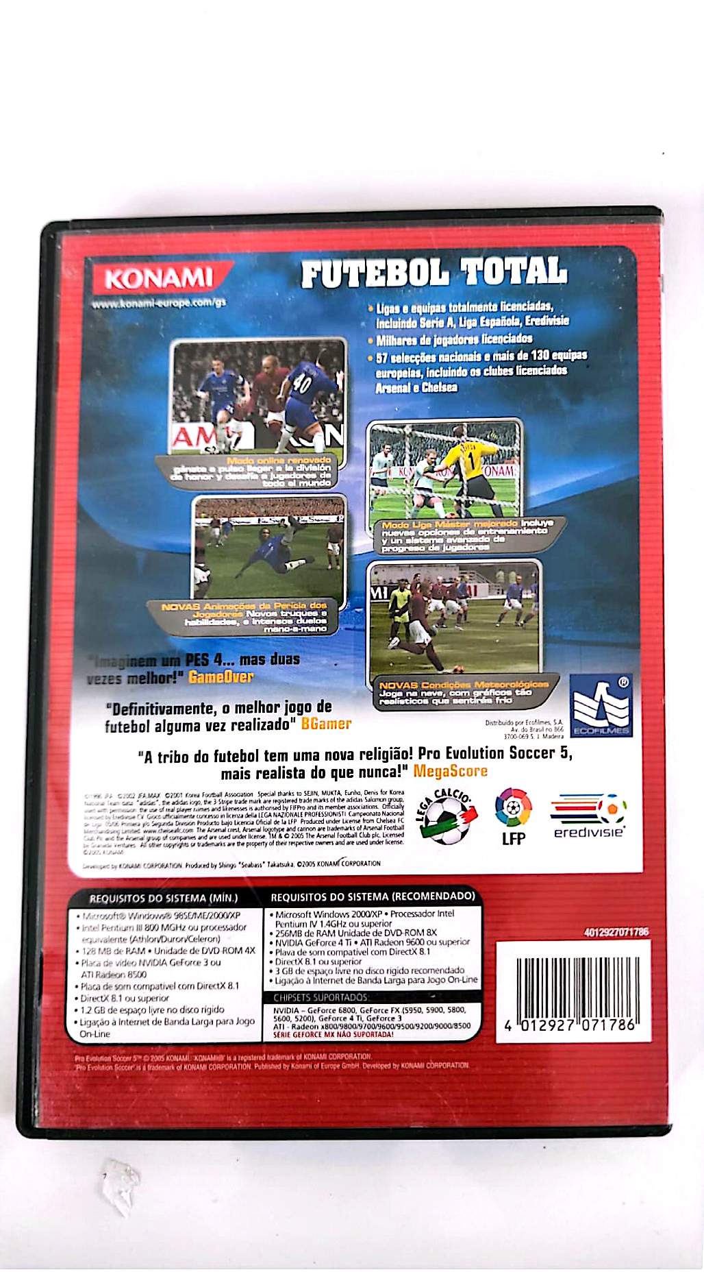 Pro Evolution Soccer 5 (PES 5) – Jeu PC DVD-ROM – Football – Konami – Version Française