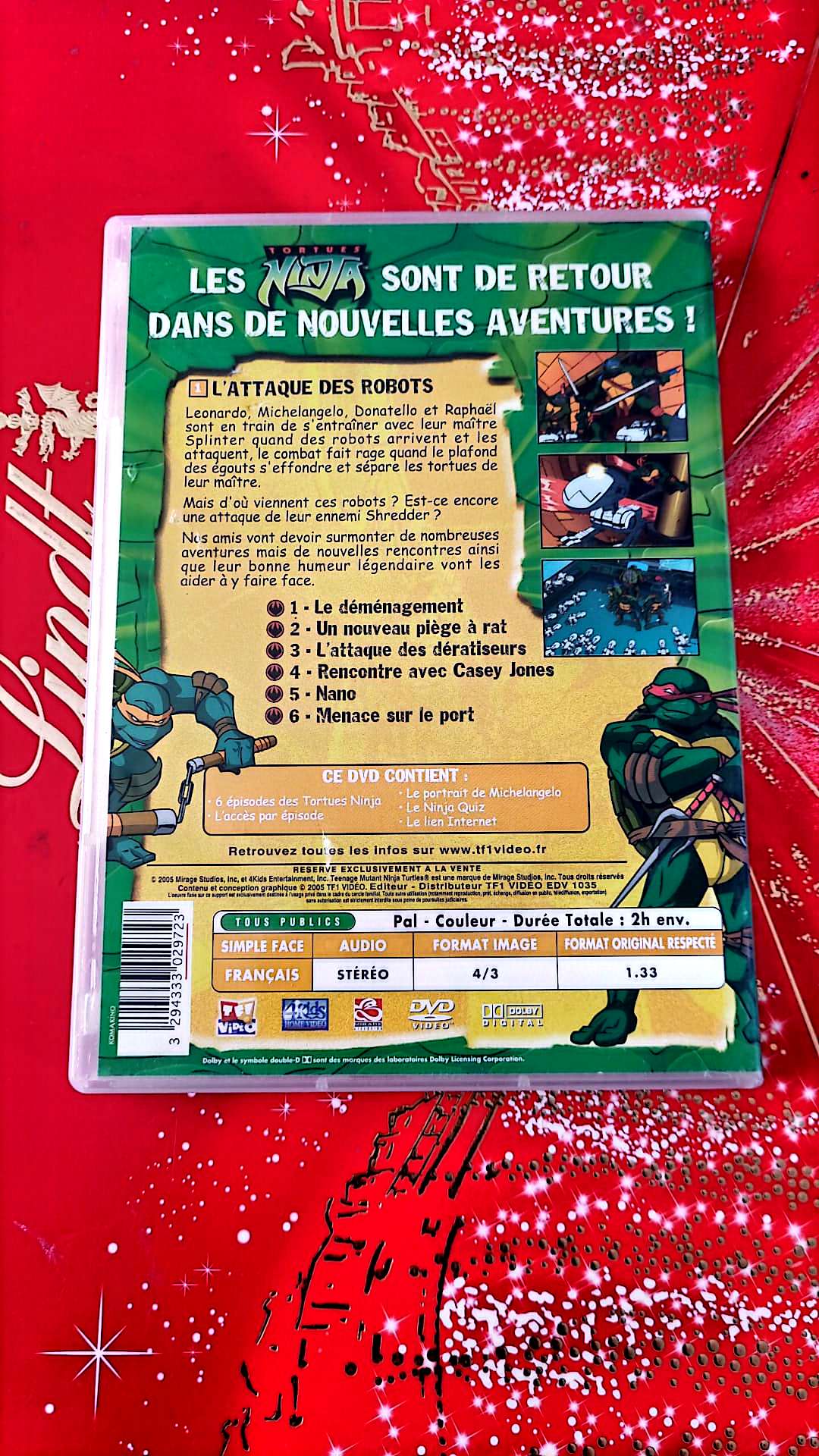 DVD : tortue ninja l'attaque des robots