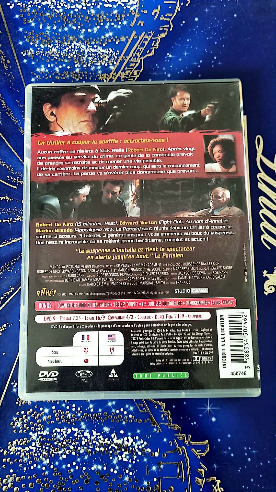 DVD Robert de Niro the score